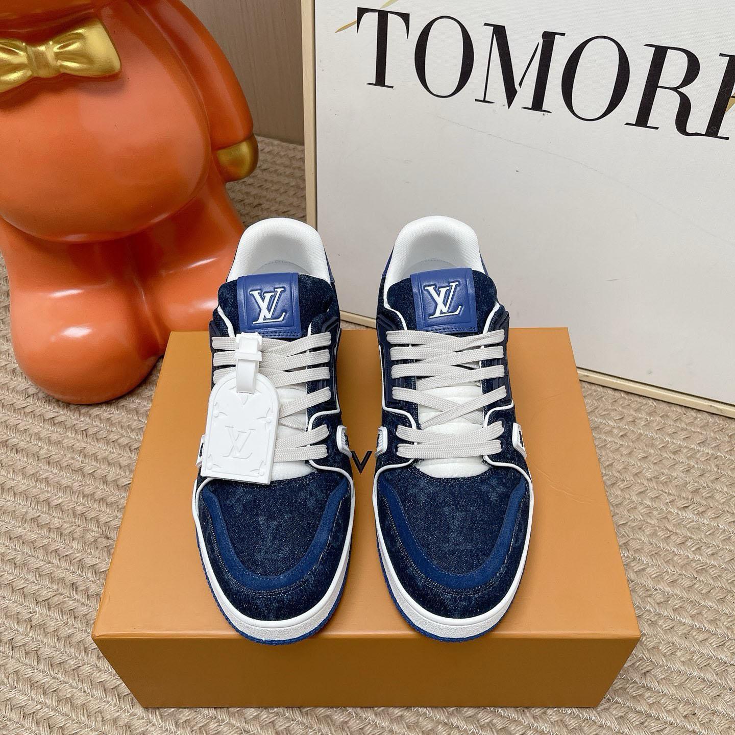 Louis Vuitton LV Trainer Sneaker 1AKQGK（upon uk size） - DesignerGu