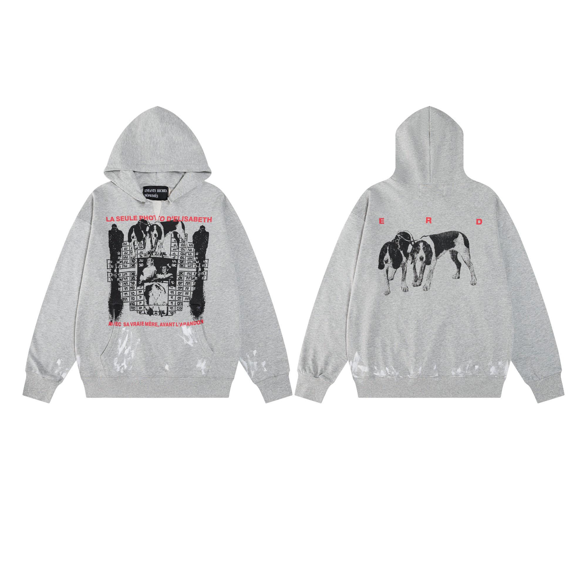 Enfants Riches Déprimés Girl/Gun Hoodie 'Faded Green/Black' - DesignerGu