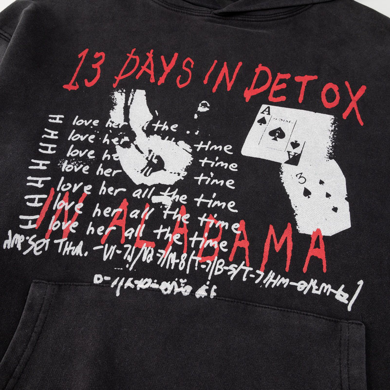 Enfants Riches Déprimés Graphic-Print Boxy-Fit Hoodie - DesignerGu