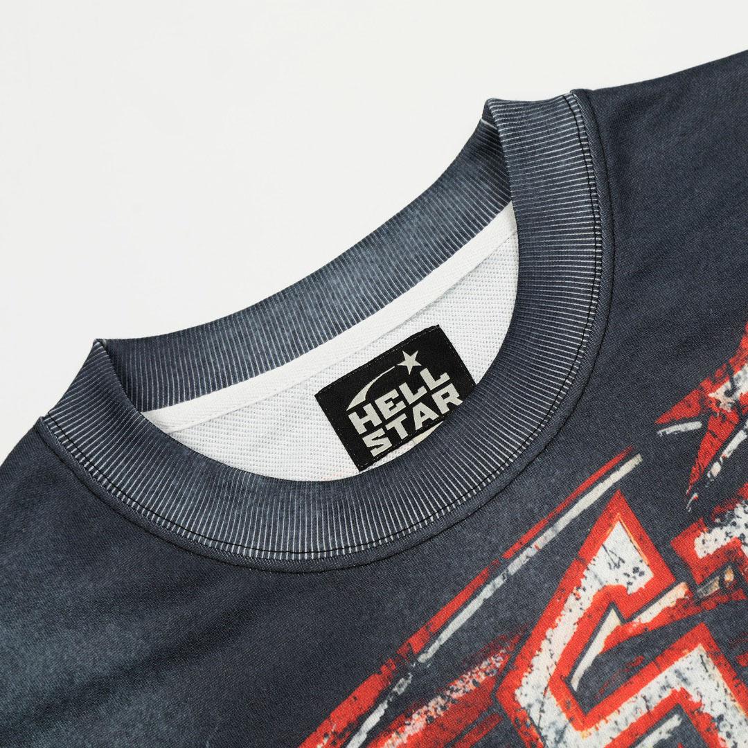 Hellstar Brain Graphic Longsleeve Grey - DesignerGu