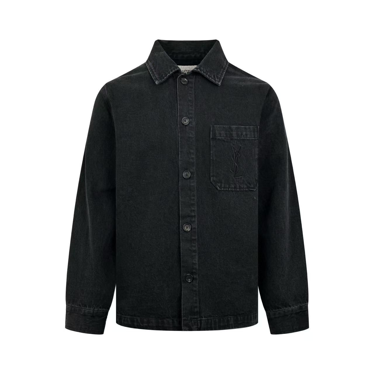 Saint Laurent Cassandre Overshirt In Cotton Linen Garbardine - DesignerGu