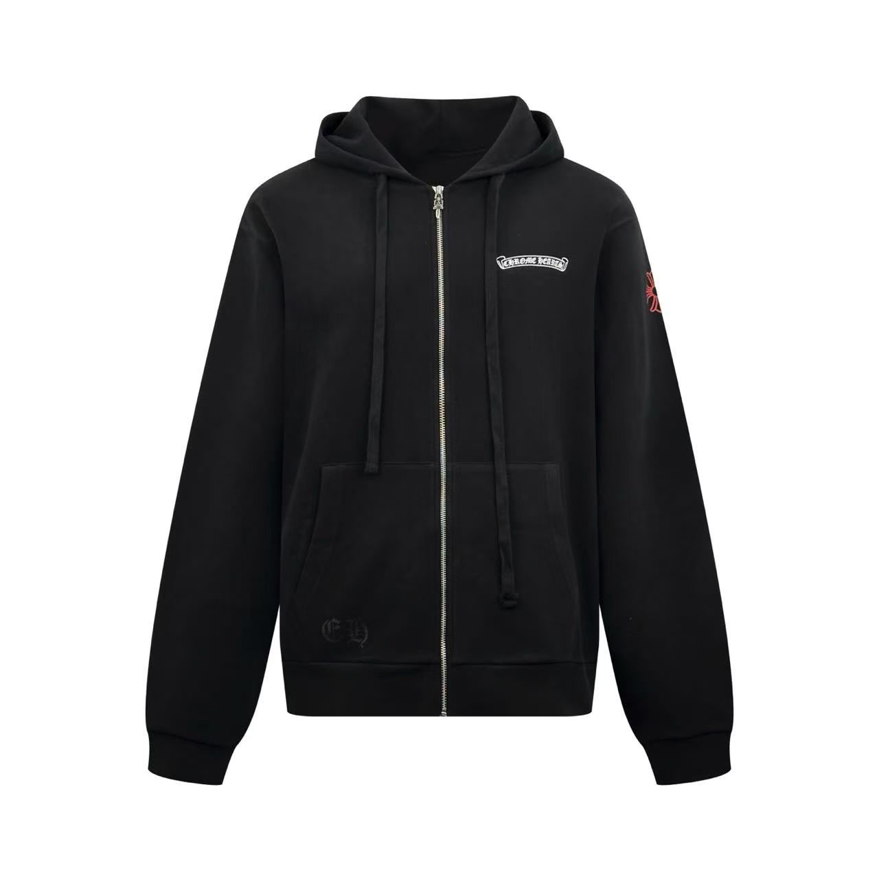 Chrome Hearts NYC Scroll Label Zip Up Hoodie - DesignerGu