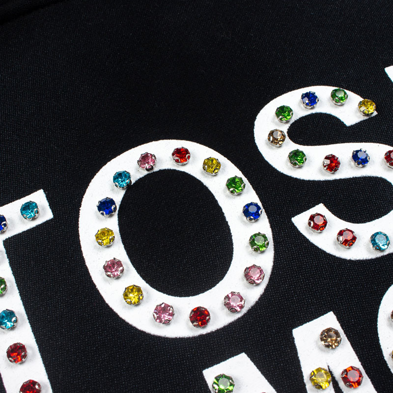 Satoshi Nakamoto Leather Studded Logo Hoodie - DesignerGu