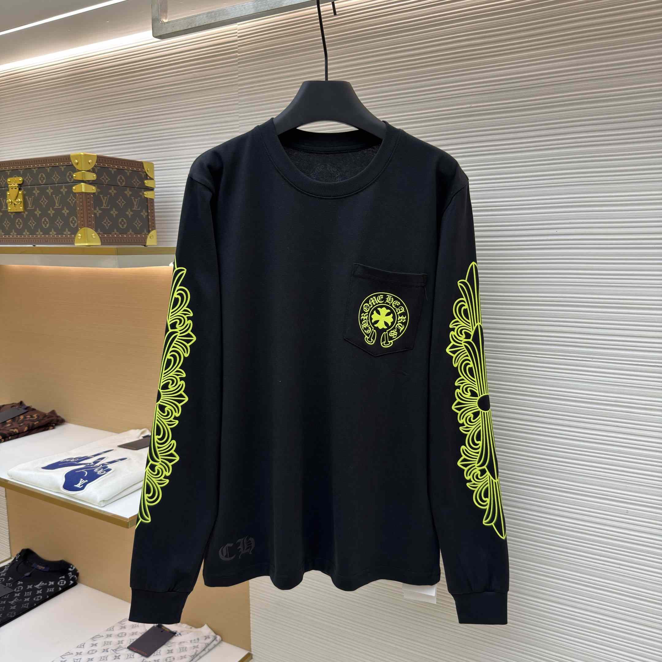 Chrome Hearts Neon Eye Chart Long-Sleeve 'White' - DesignerGu