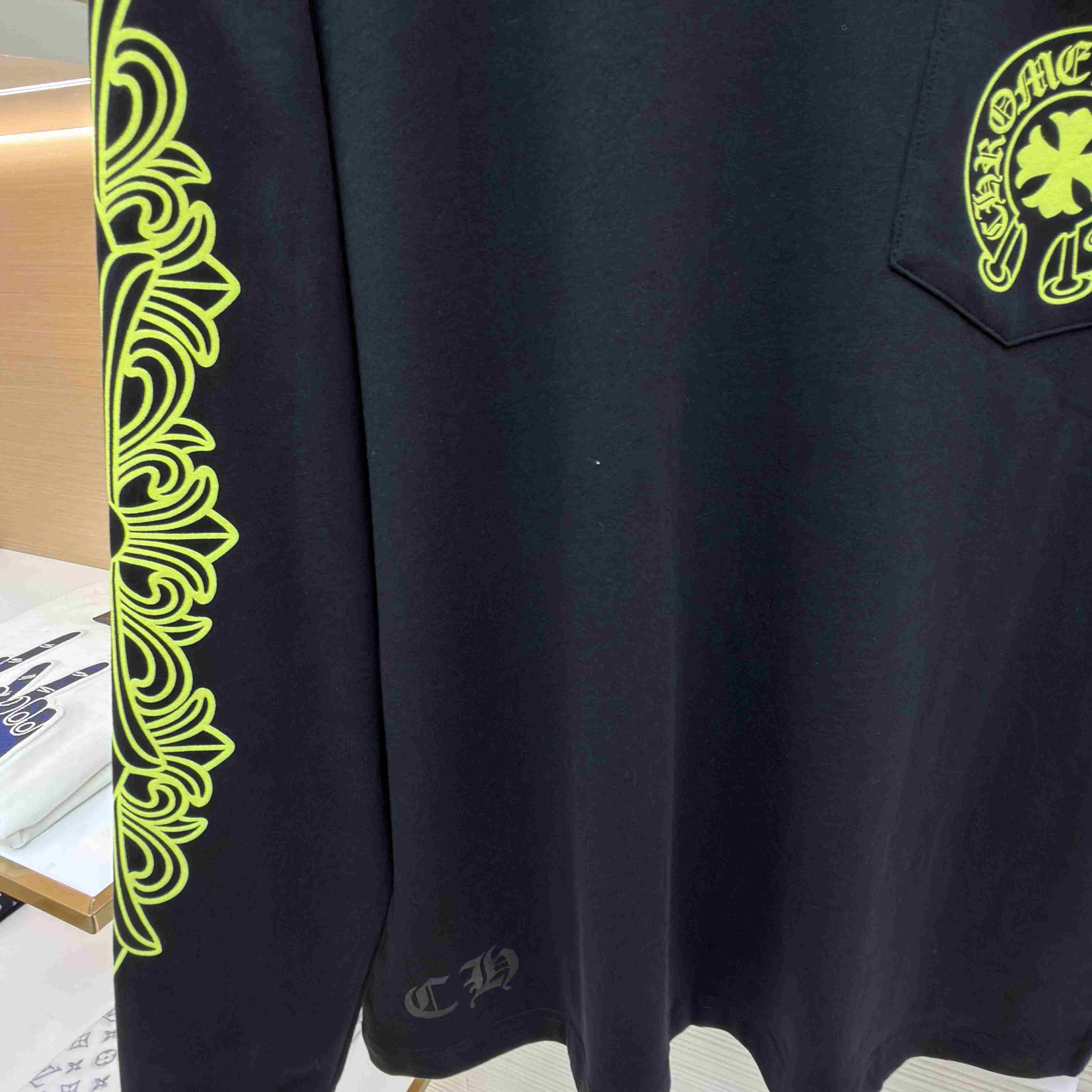 Chrome Hearts Neon Eye Chart Long-Sleeve 'White' - DesignerGu