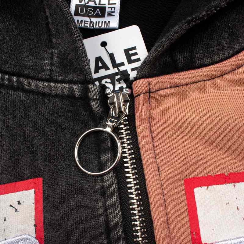 Vale Forever Two Face Patch-Detail Hoodie - DesignerGu