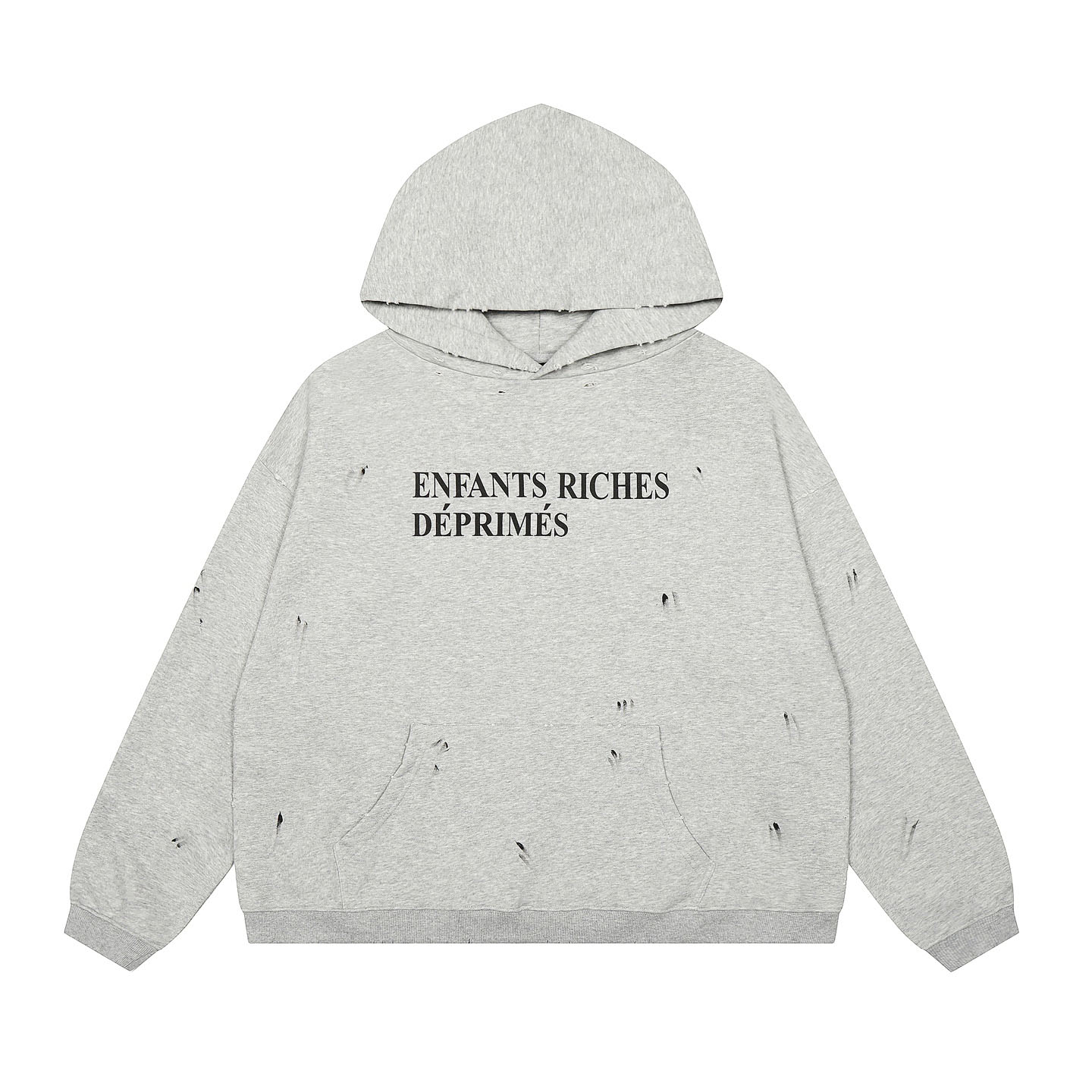 Enfants Riches Déprimés Classic Logo Hoodie 'Paint Heather Grey' - DesignerGu