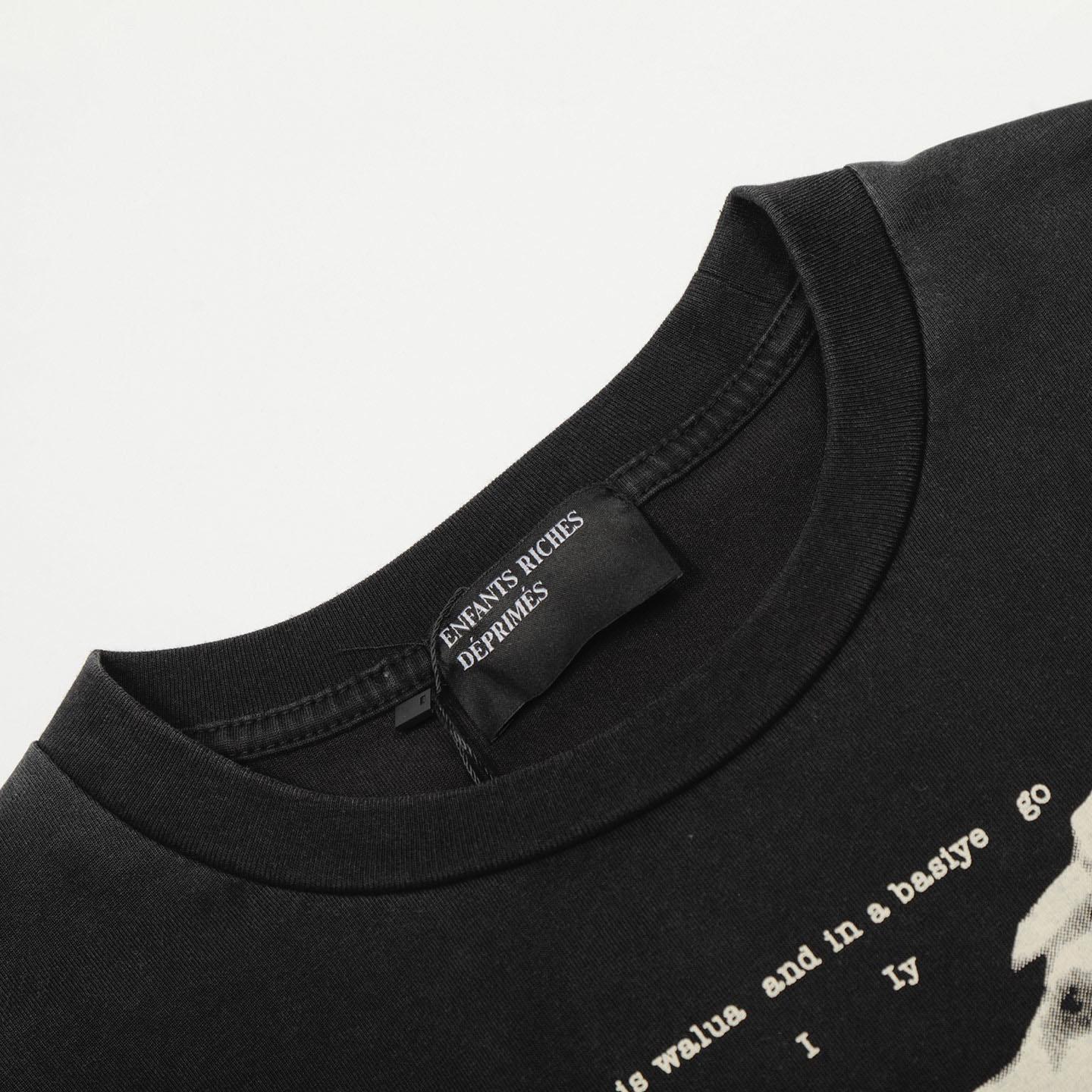 Enfants Riches Déprimés Remember When Long-Sleeve T-Shirt 'Faded Black' - DesignerGu