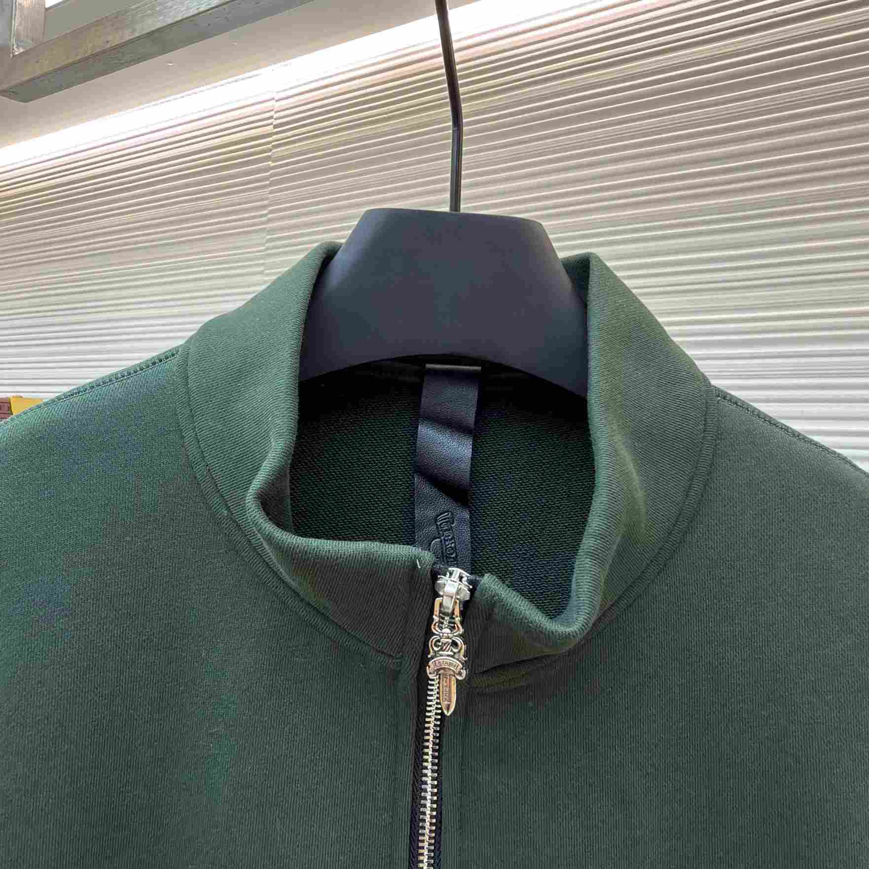 Chrome Hearts Embroidered Quarter-Zip Sweatshirt - DesignerGu