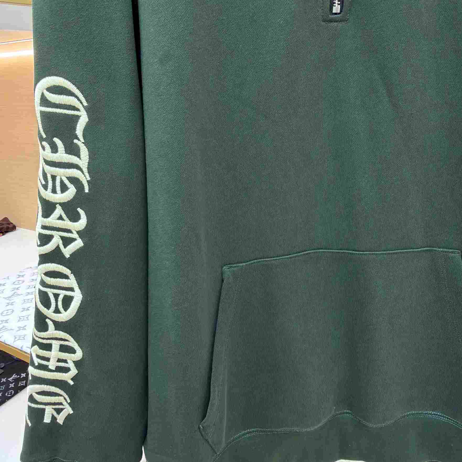 Chrome Hearts Embroidered Quarter-Zip Sweatshirt - DesignerGu