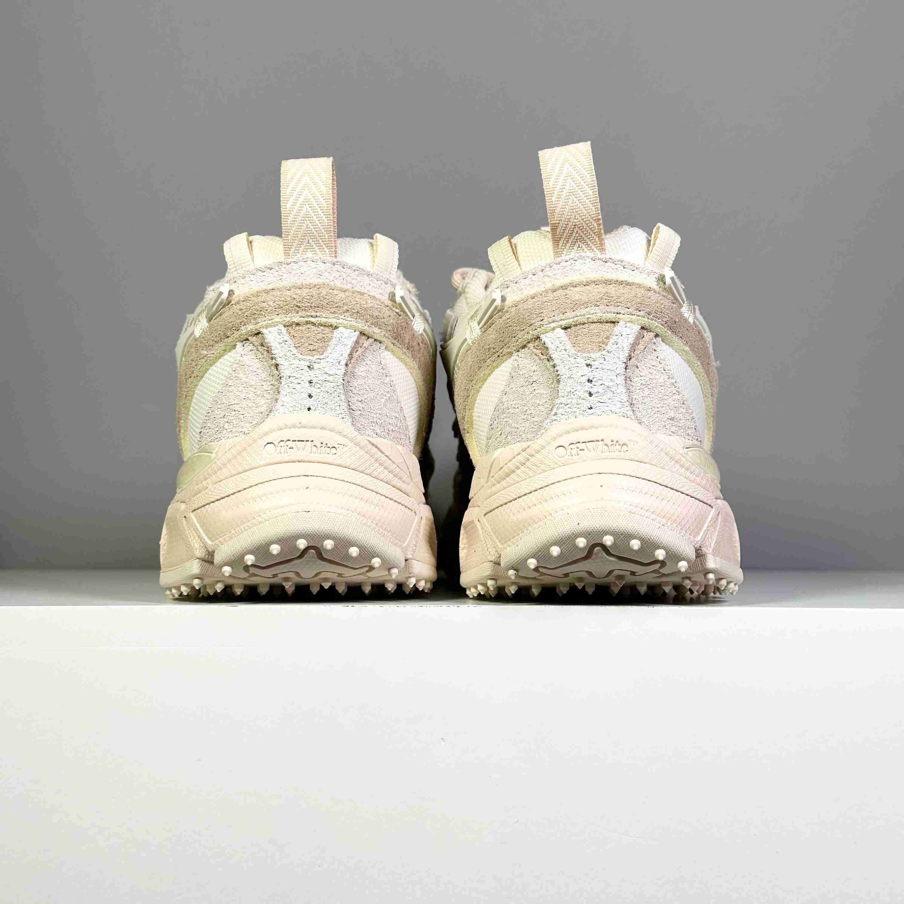 Off-White Suede Panelled Sneakers - DesignerGu