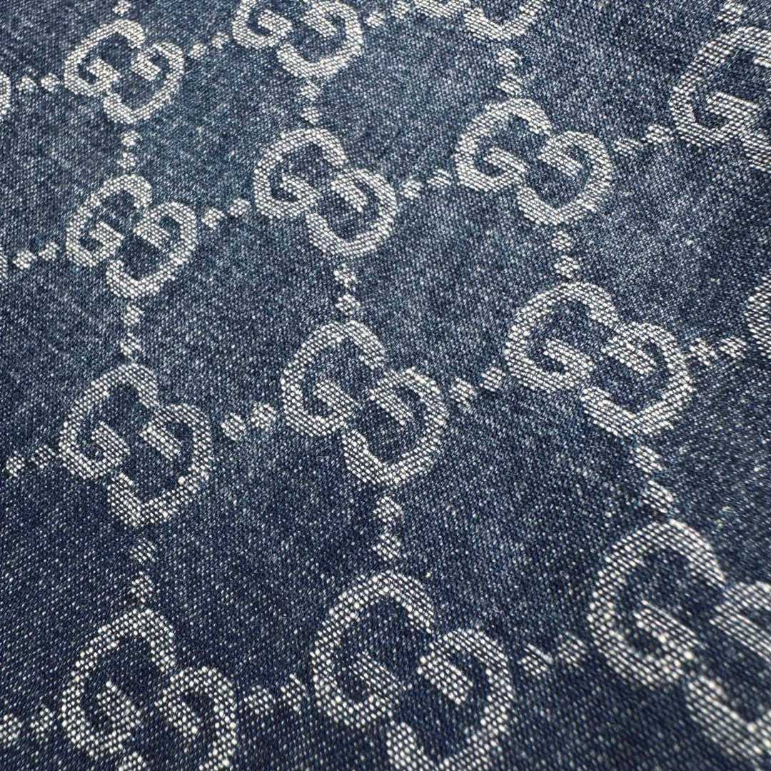 Gucci  GG Cotton Denim Jacquard Shirt - DesignerGu