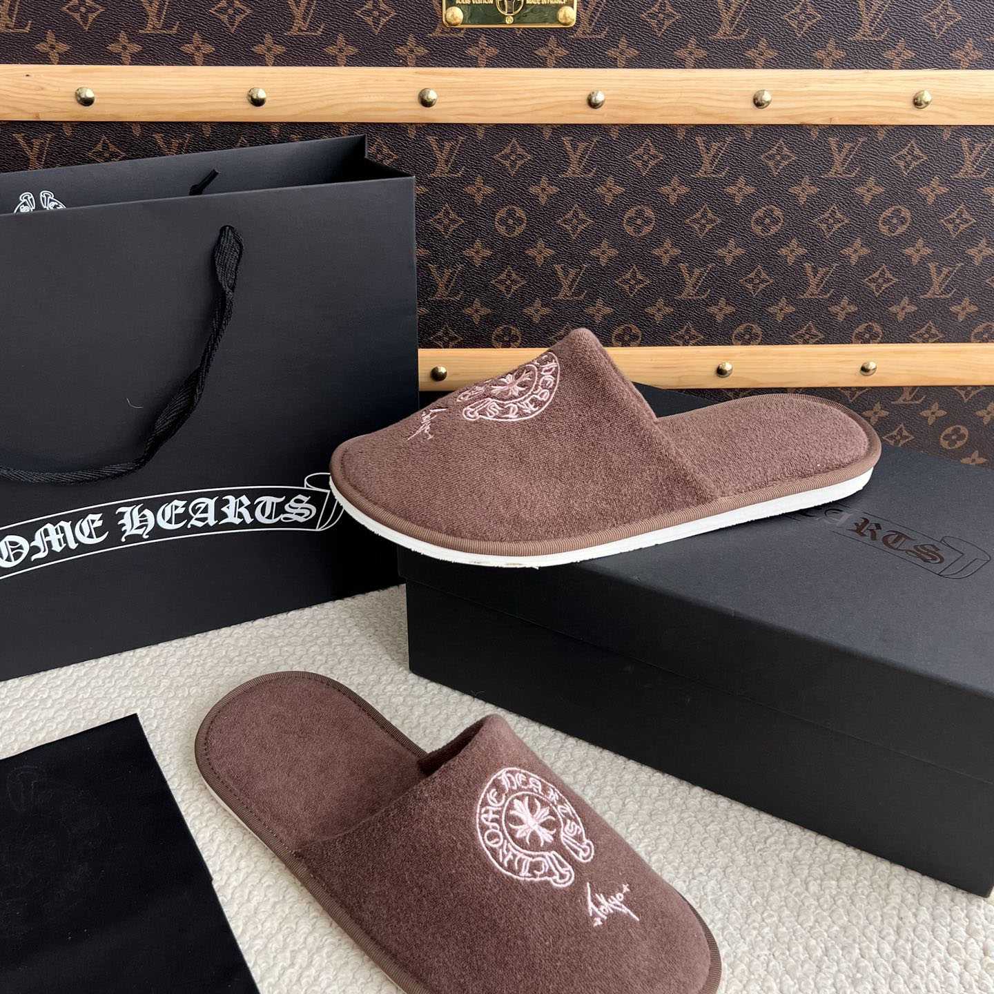 Chrome Hearts Malibu Hotel Slippers  - DesignerGu