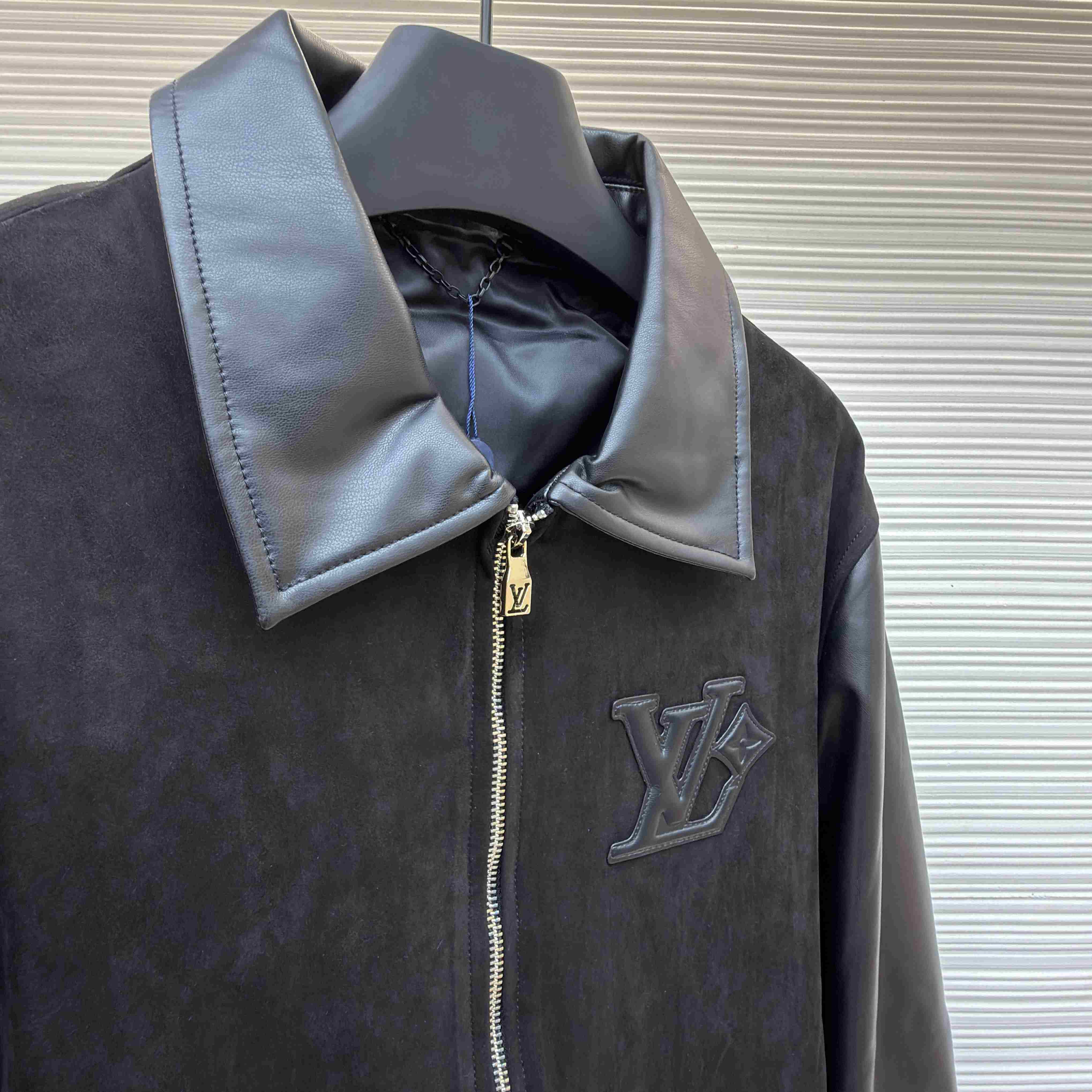 Louis Vuitton Leather Mix Blouson 1AHVMA - DesignerGu