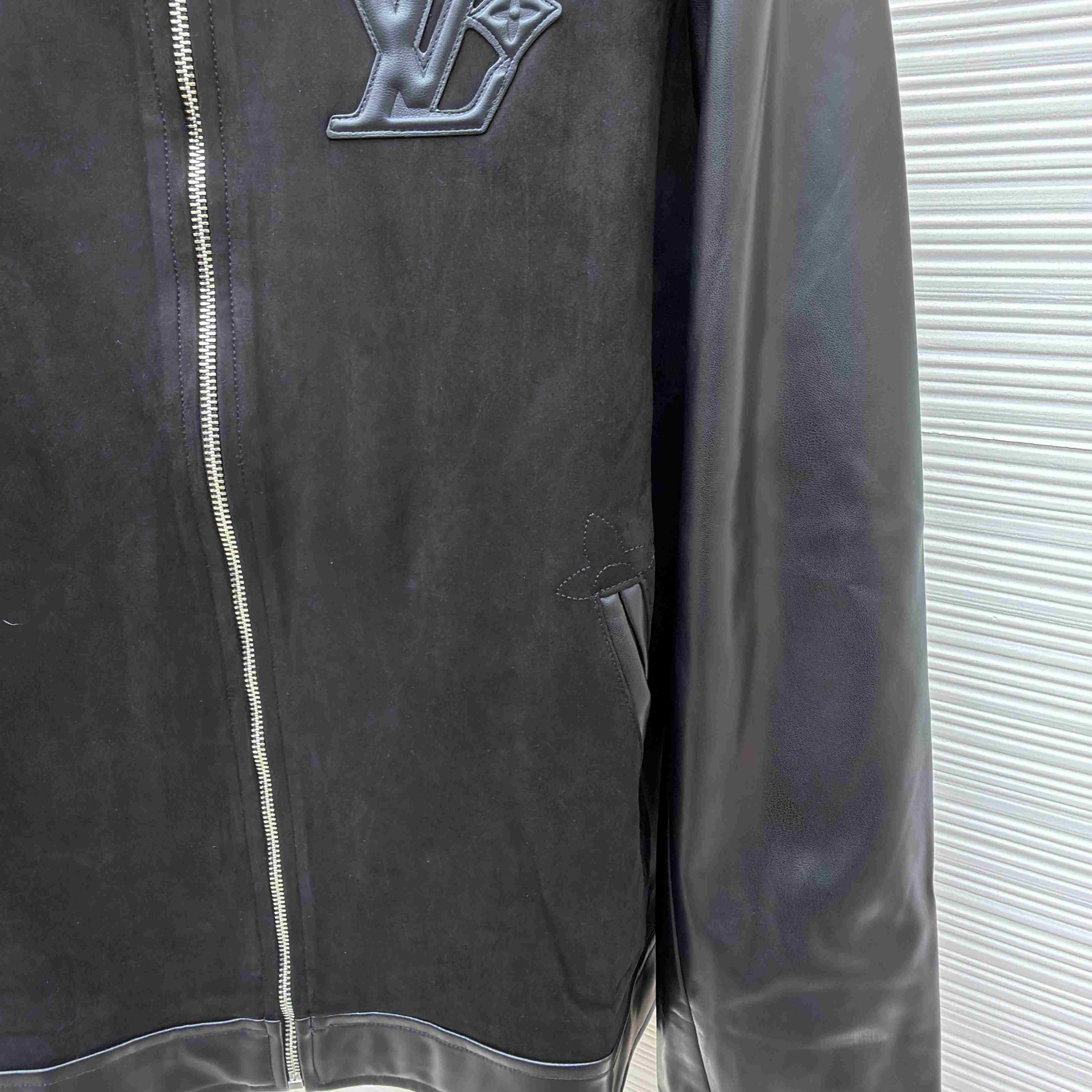 Louis Vuitton Leather Mix Blouson 1AHVMA - DesignerGu
