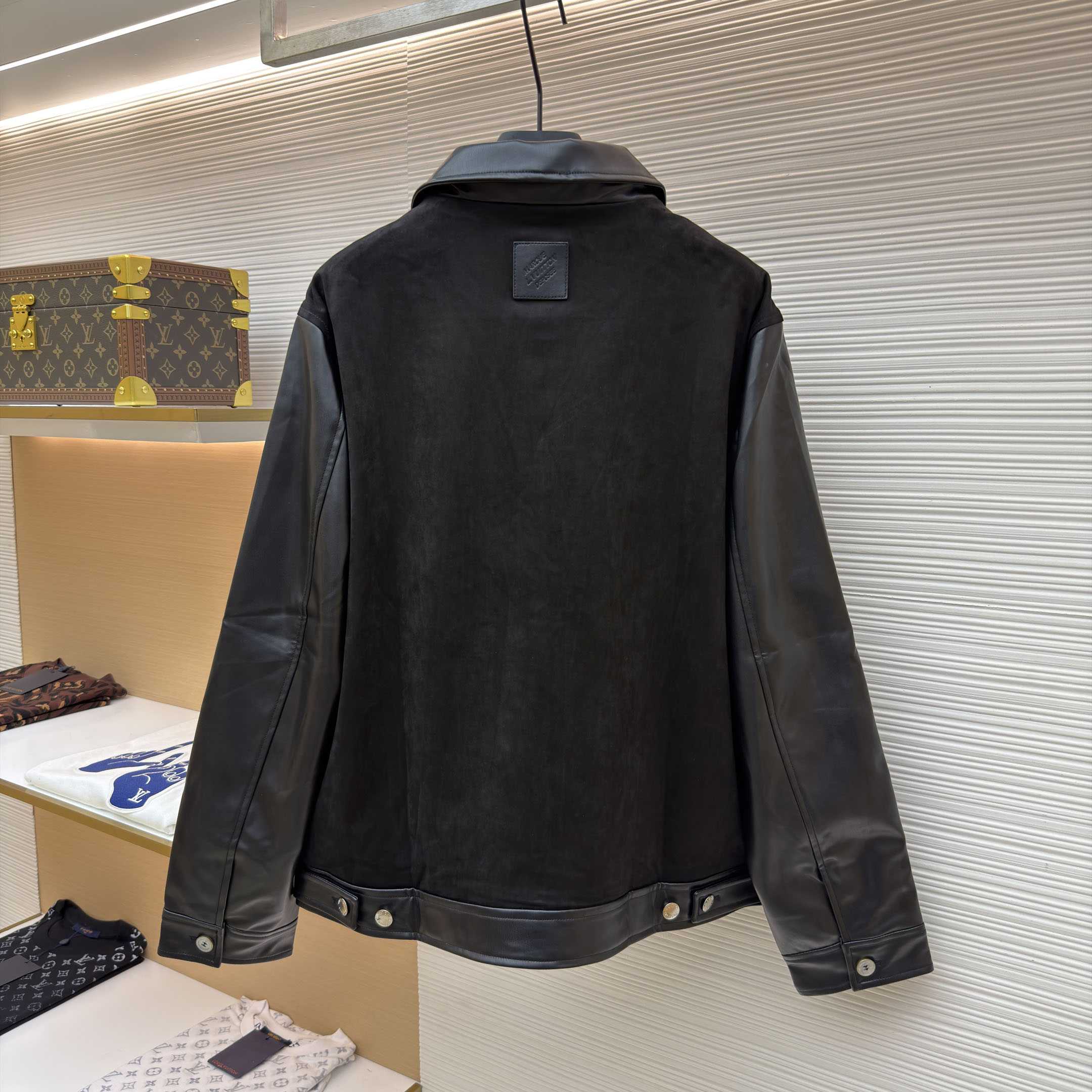 Louis Vuitton Leather Mix Blouson 1AHVMA - DesignerGu