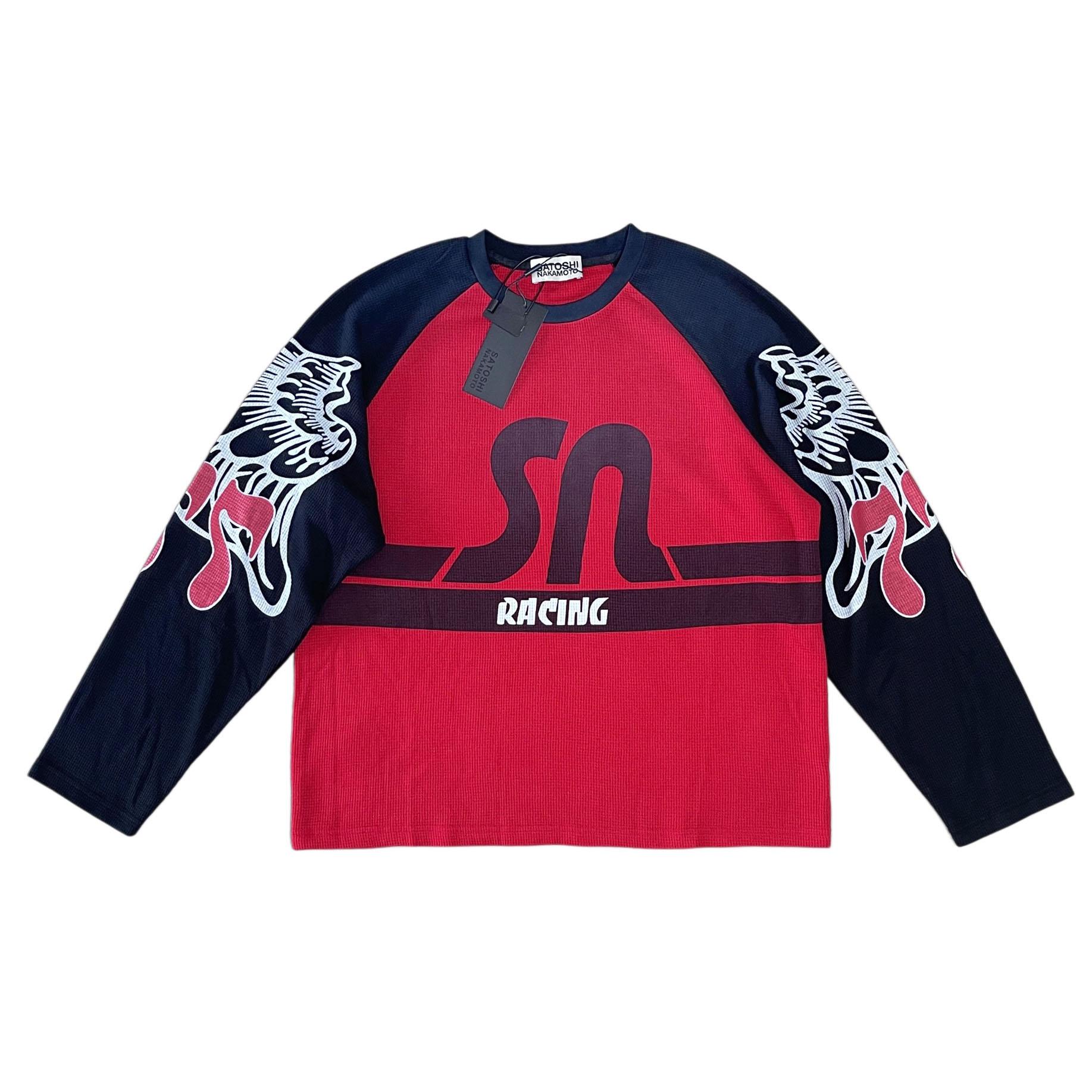 Satoshi Nakamoto Wings Long-Sleeve 'Red' - DesignerGu