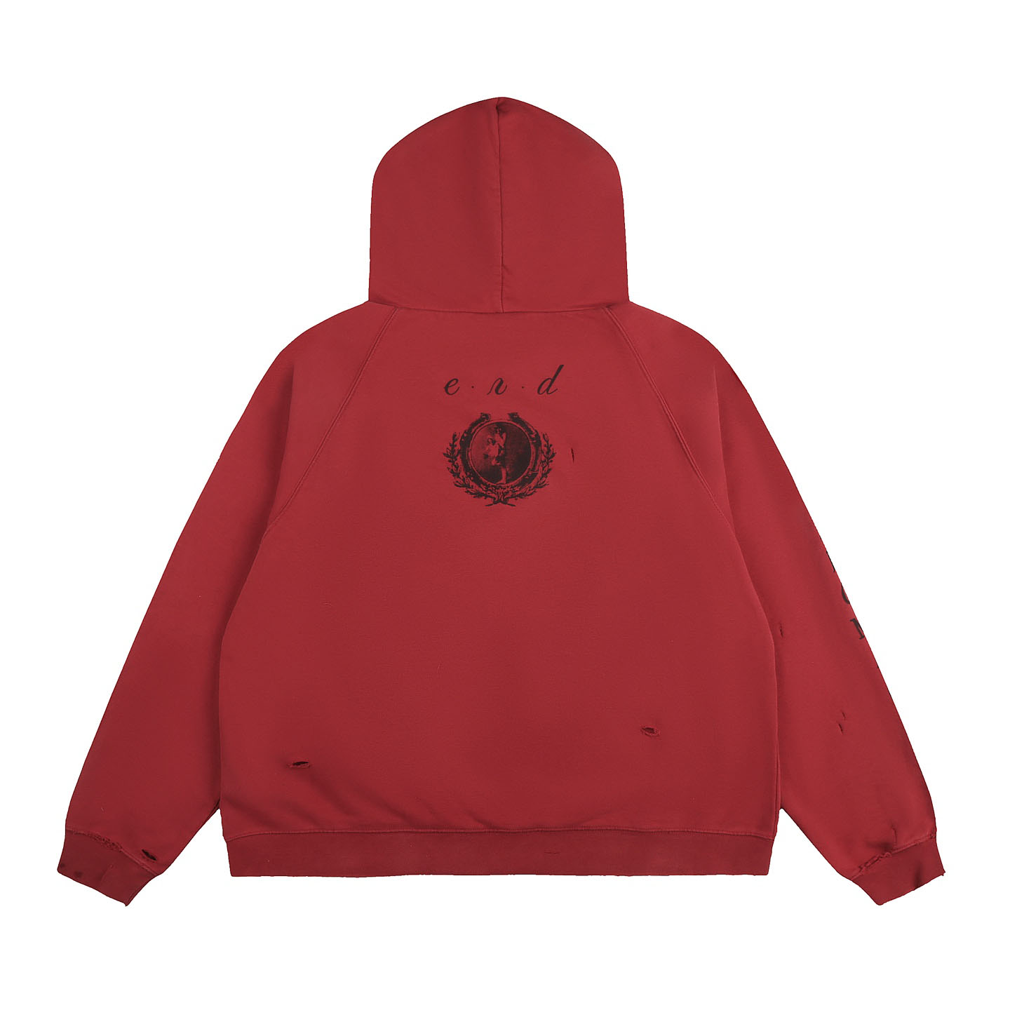 Enfants Riches Déprimés Oklahoma City Church Graphic-Print Distressed Hoodie - DesignerGu