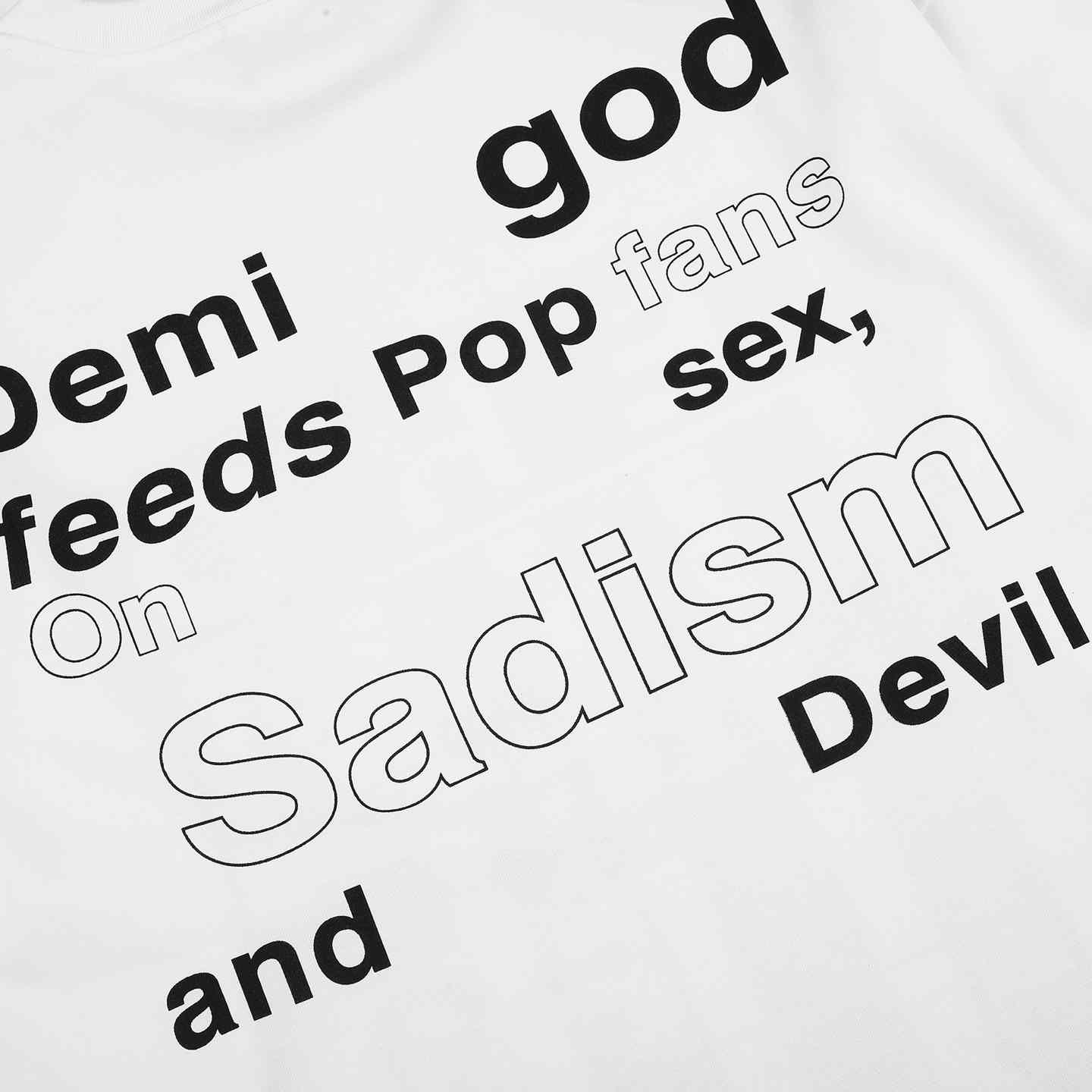 Enfants Riches Deprimes White Pray To The Devil  Long-Sleeve T-shirt - DesignerGu