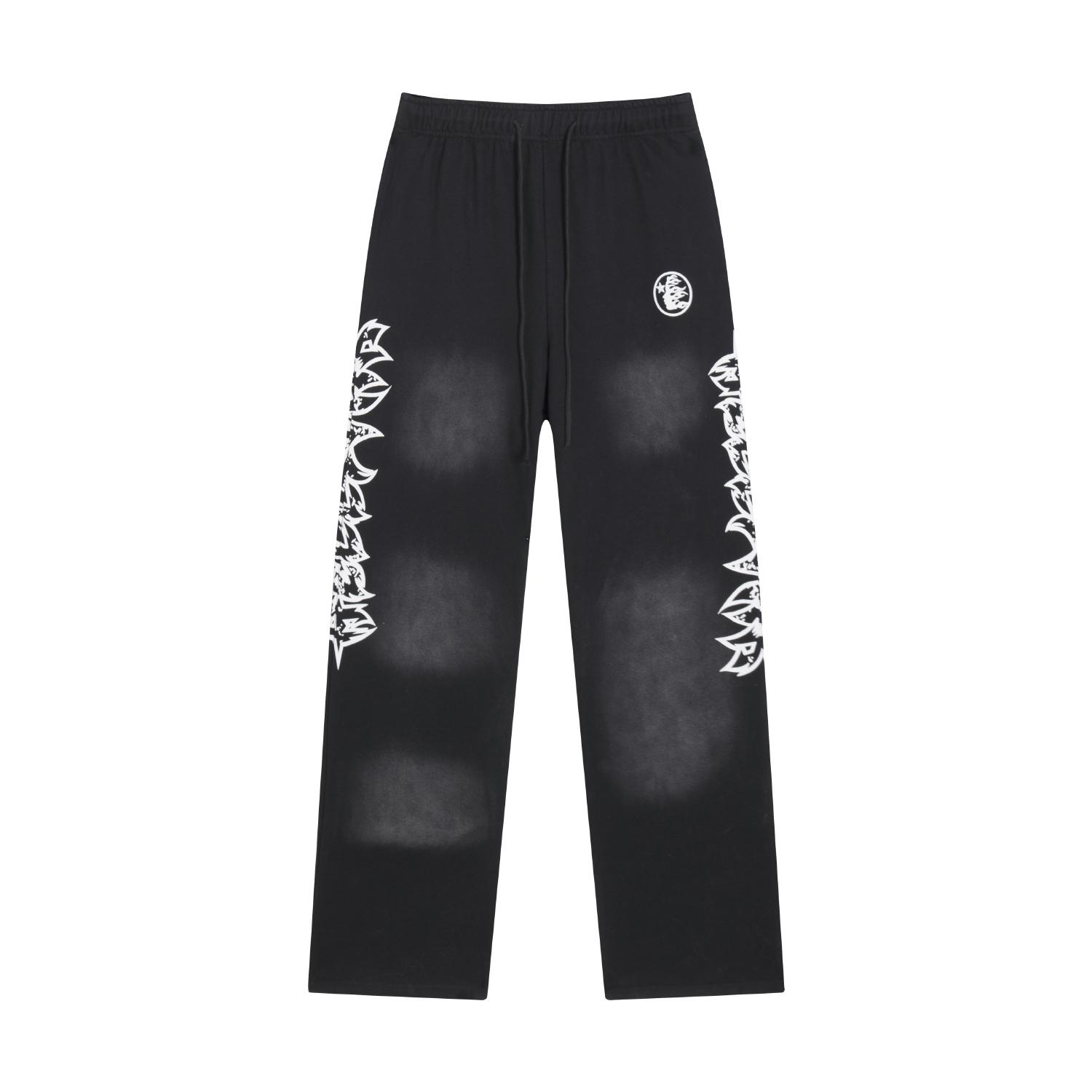 Hellstar Stars Shine Graffiti Sweatpants 'Black' - DesignerGu