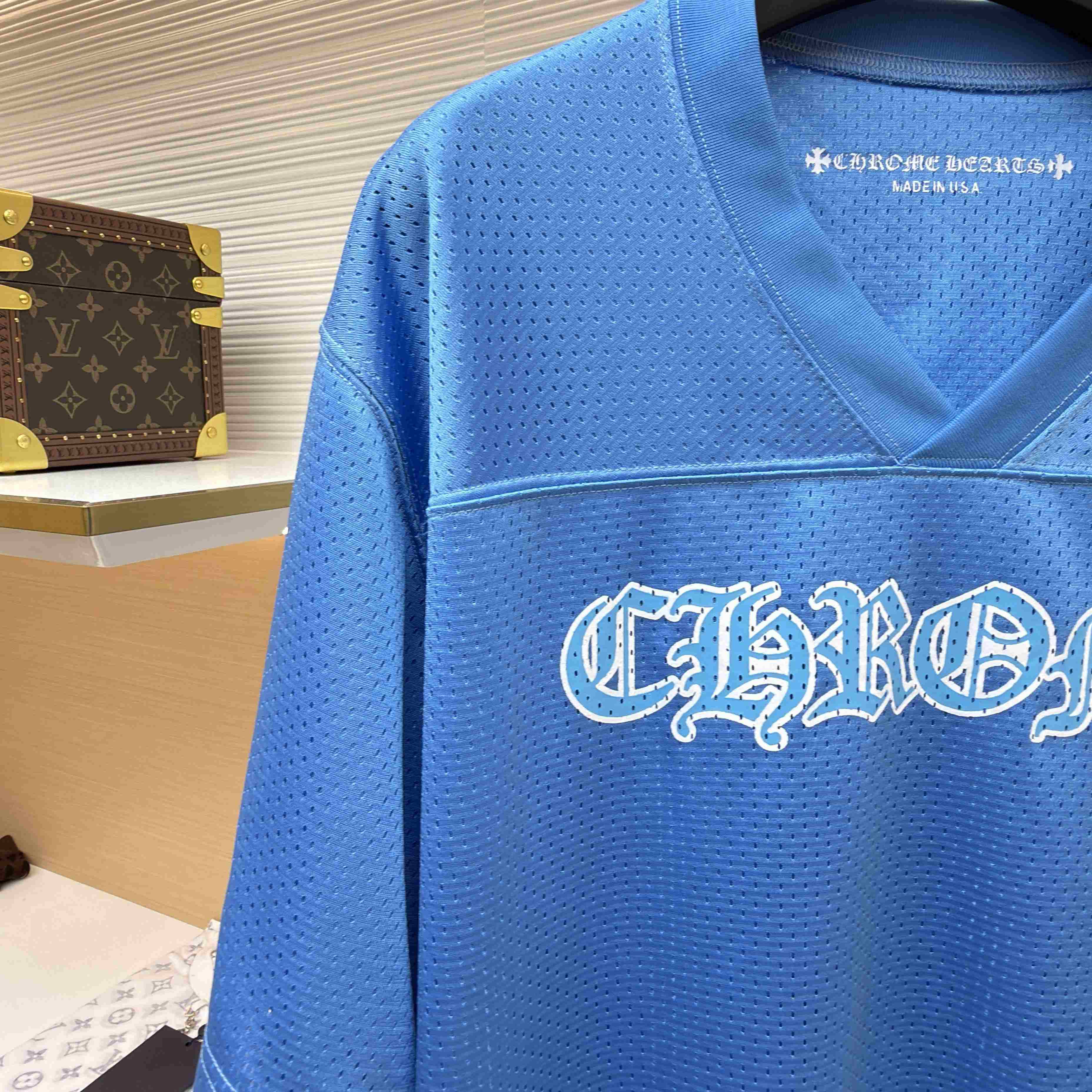 Chrome Hearts Mesh Stadium Football Jersey  - DesignerGu