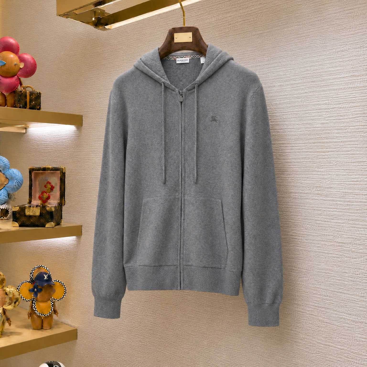 Burberry Cashmere Blend Zip Hoodie - DesignerGu