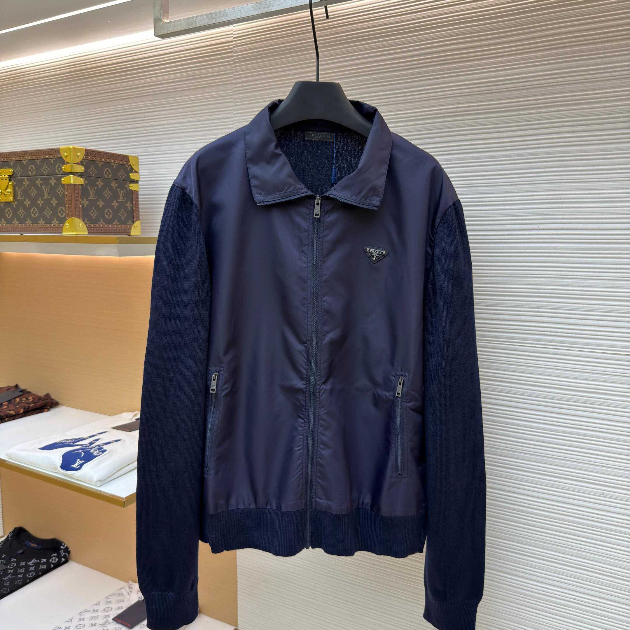 Prada Superfine Wool Zipper Cardigan - DesignerGu
