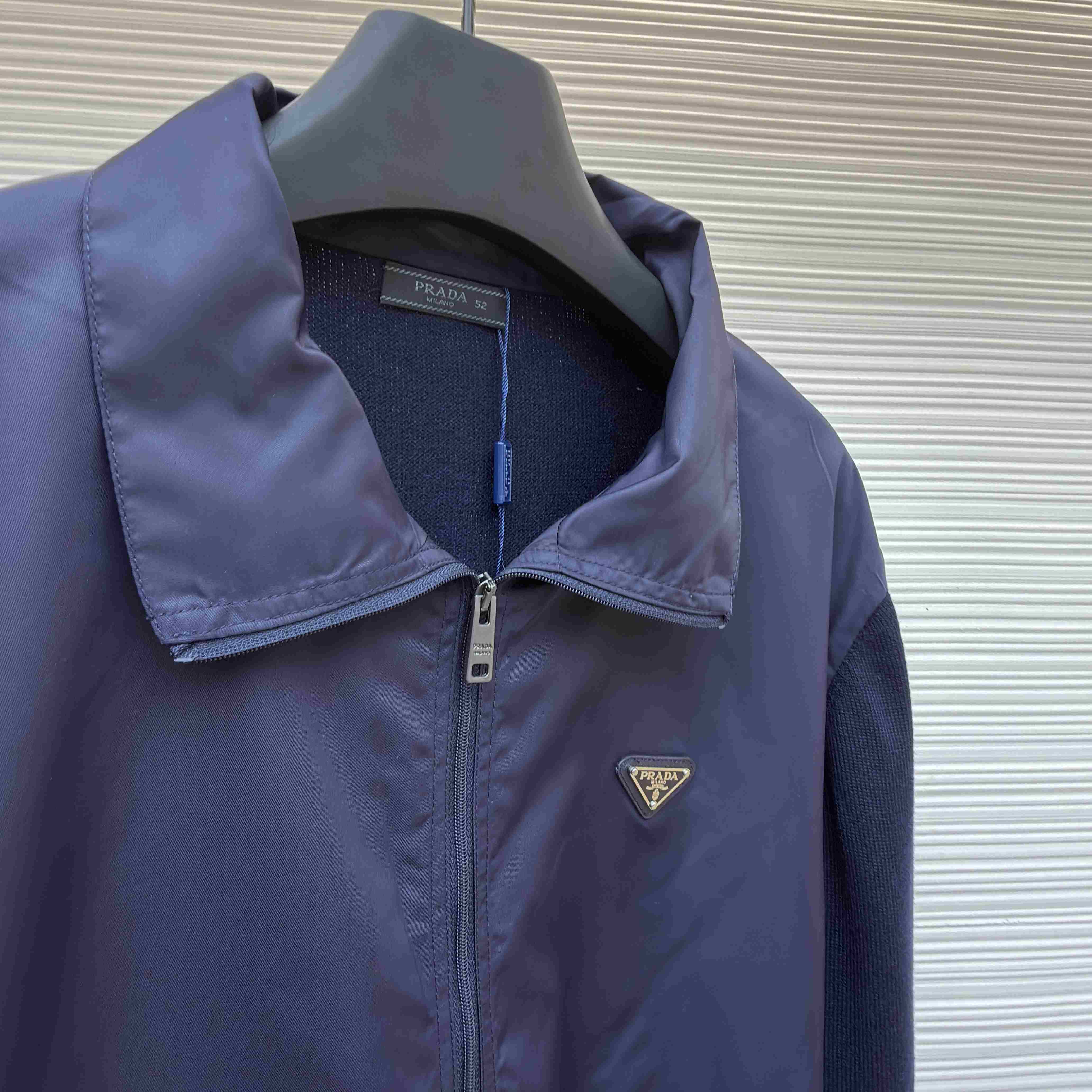 Prada Superfine Wool Zipper Cardigan - DesignerGu