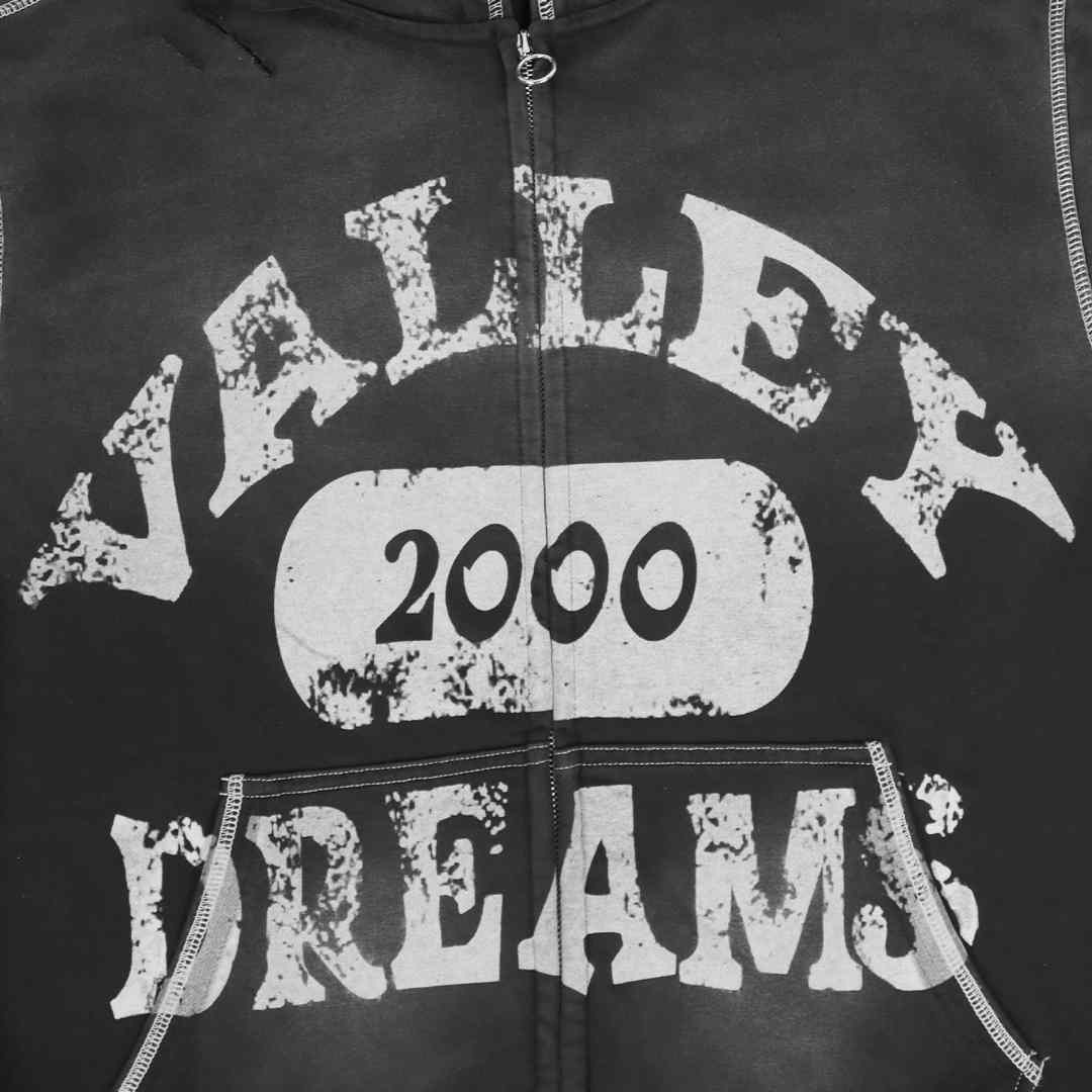 Vale Forever 2000 Spiral Pullover 'Black' - DesignerGu