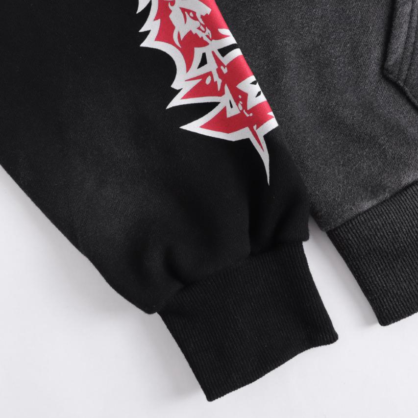 Hellstar Stars Shine Graffiti Hoodie 'Black' - DesignerGu