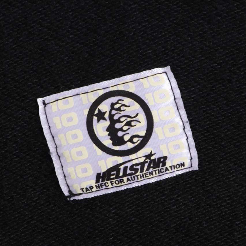 Hellstar Stars Shine Graffiti Hoodie 'Black' - DesignerGu