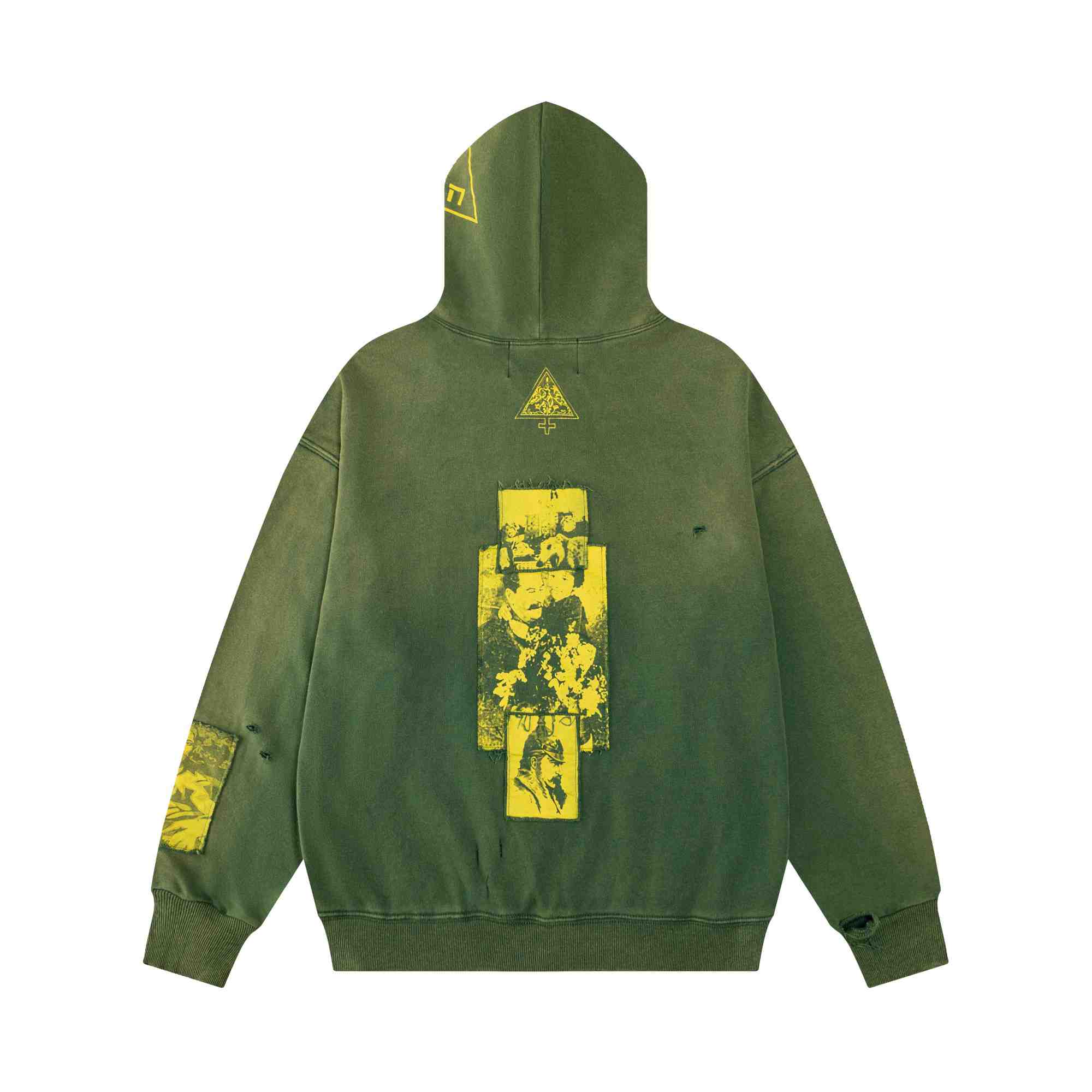 Enfants Riches Déprimés Two Wars Within One Assemblage Zip Hoodie 'Gardener Green' - DesignerGu