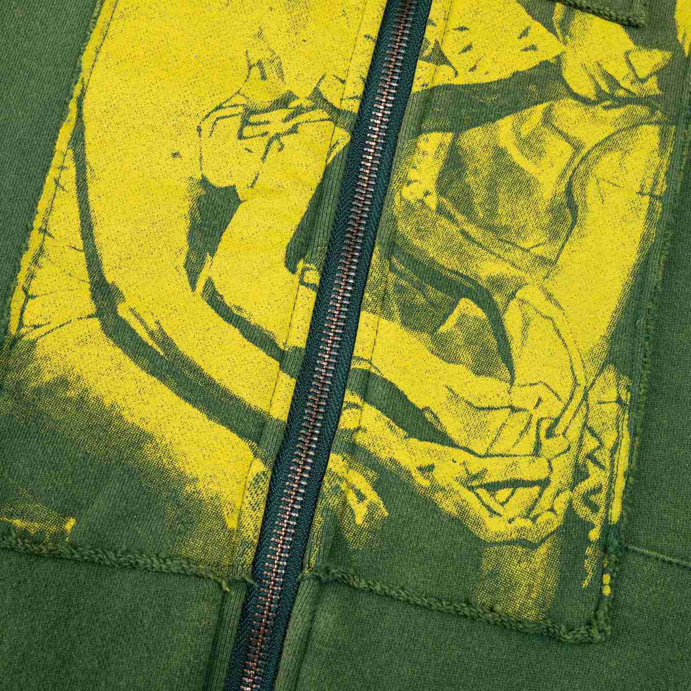 Enfants Riches Déprimés Two Wars Within One Assemblage Zip Hoodie 'Gardener Green' - DesignerGu