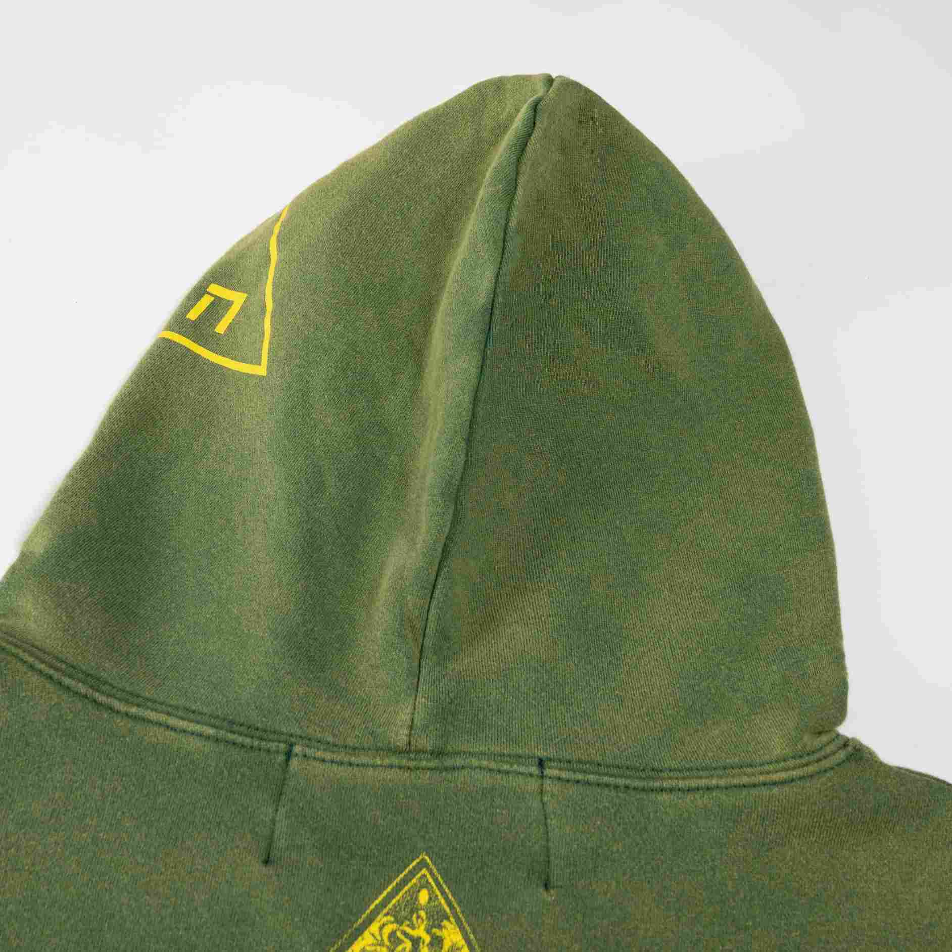 Enfants Riches Déprimés Two Wars Within One Assemblage Zip Hoodie 'Gardener Green' - DesignerGu