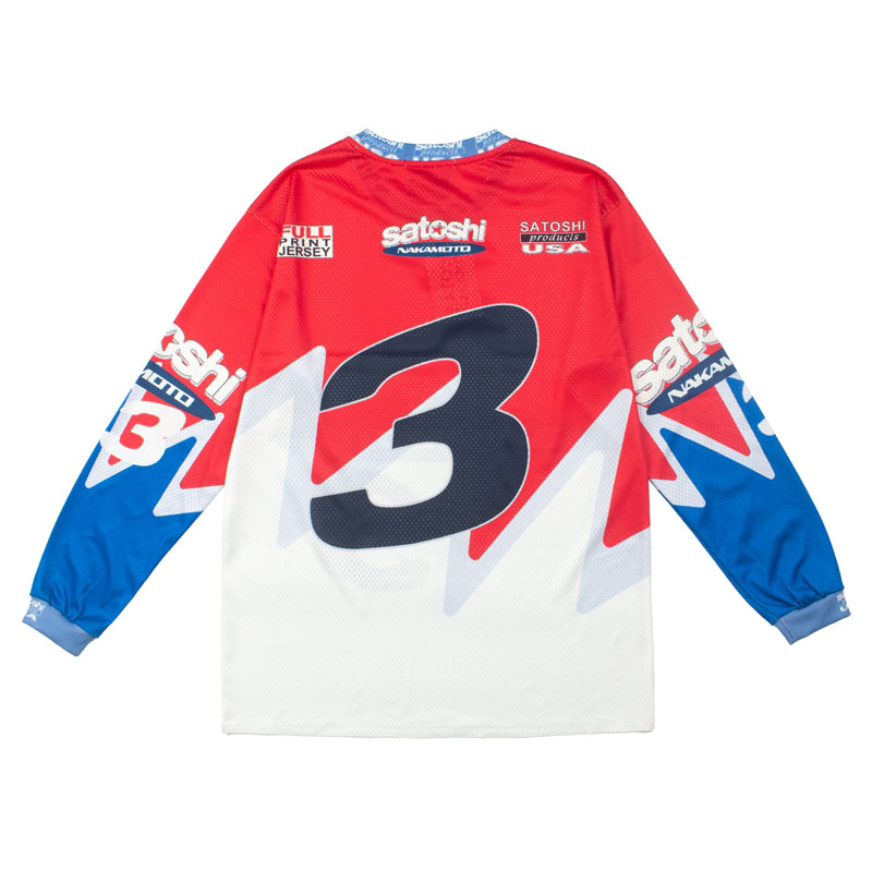Satoshi Nakamoto Speedway Long-Sleeve 'Red' - DesignerGu