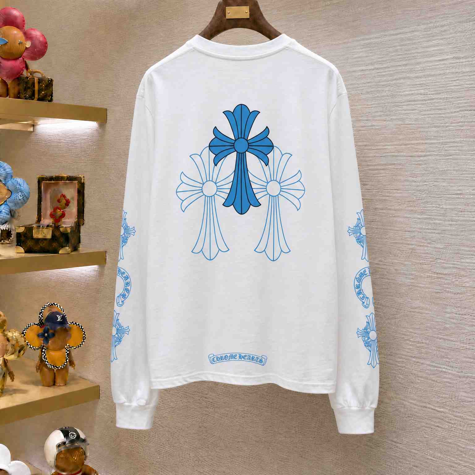 Chrome Hearts Multi Logo Long-Sleeve 'White' - DesignerGu