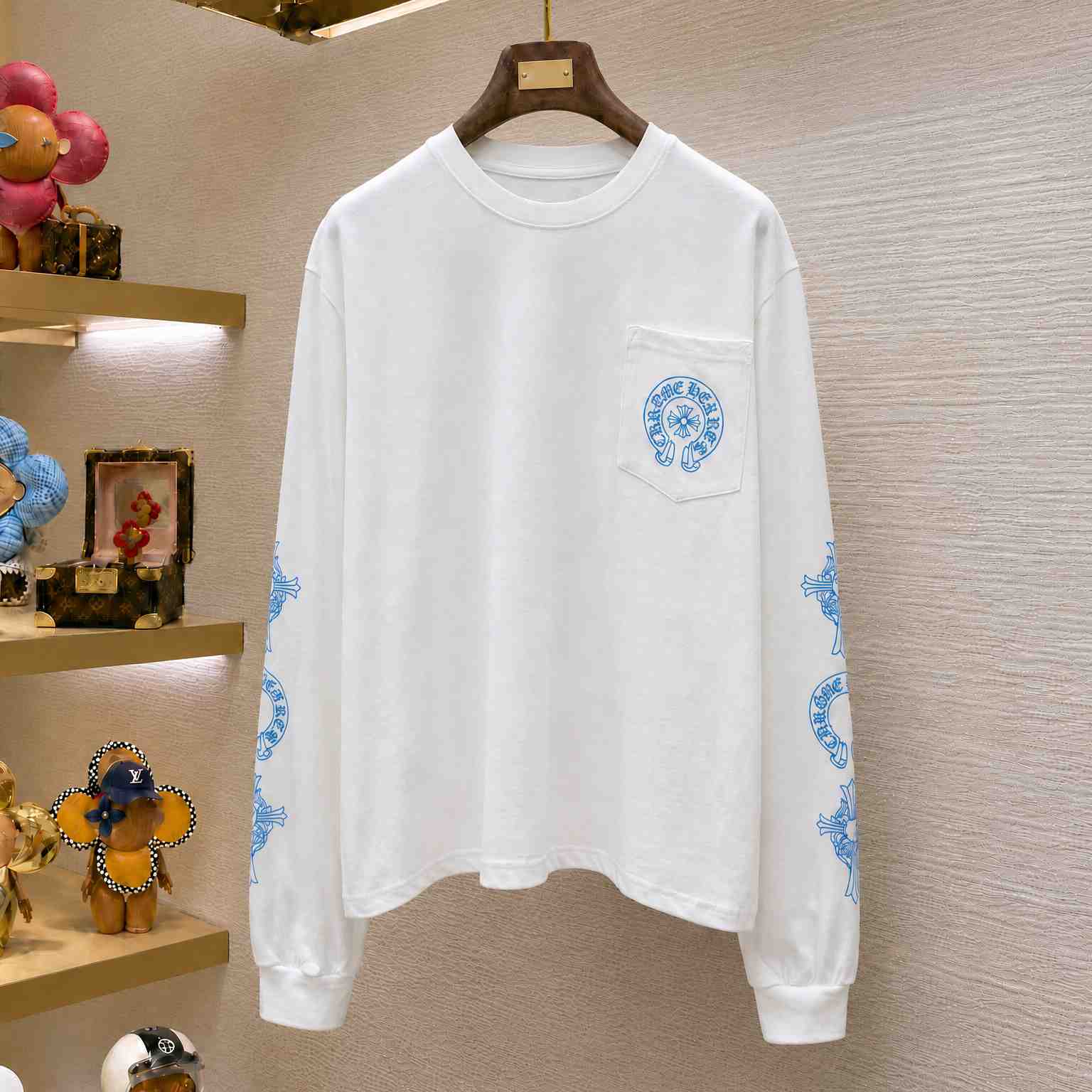 Chrome Hearts Multi Logo Long-Sleeve 'White' - DesignerGu