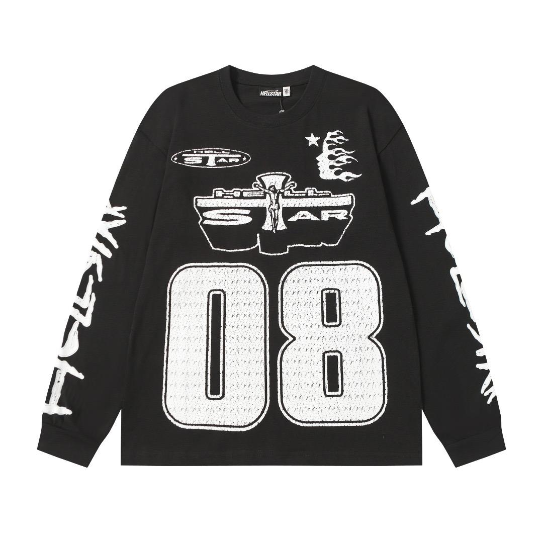 Hellstar Greatest Hits 08' Long-Sleeve 'Black' - DesignerGu