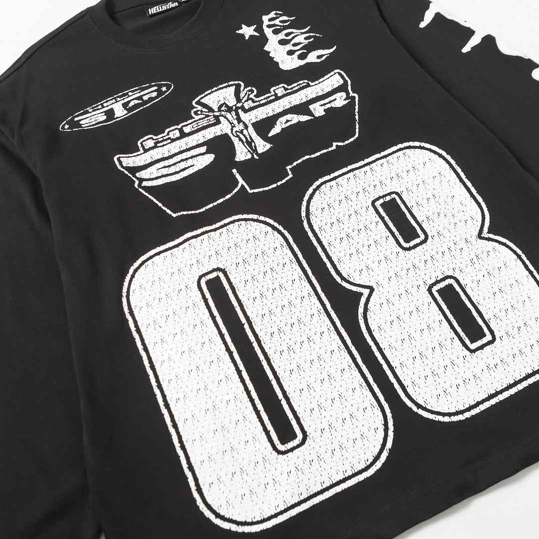 Hellstar Greatest Hits 08' Long-Sleeve 'Black' - DesignerGu