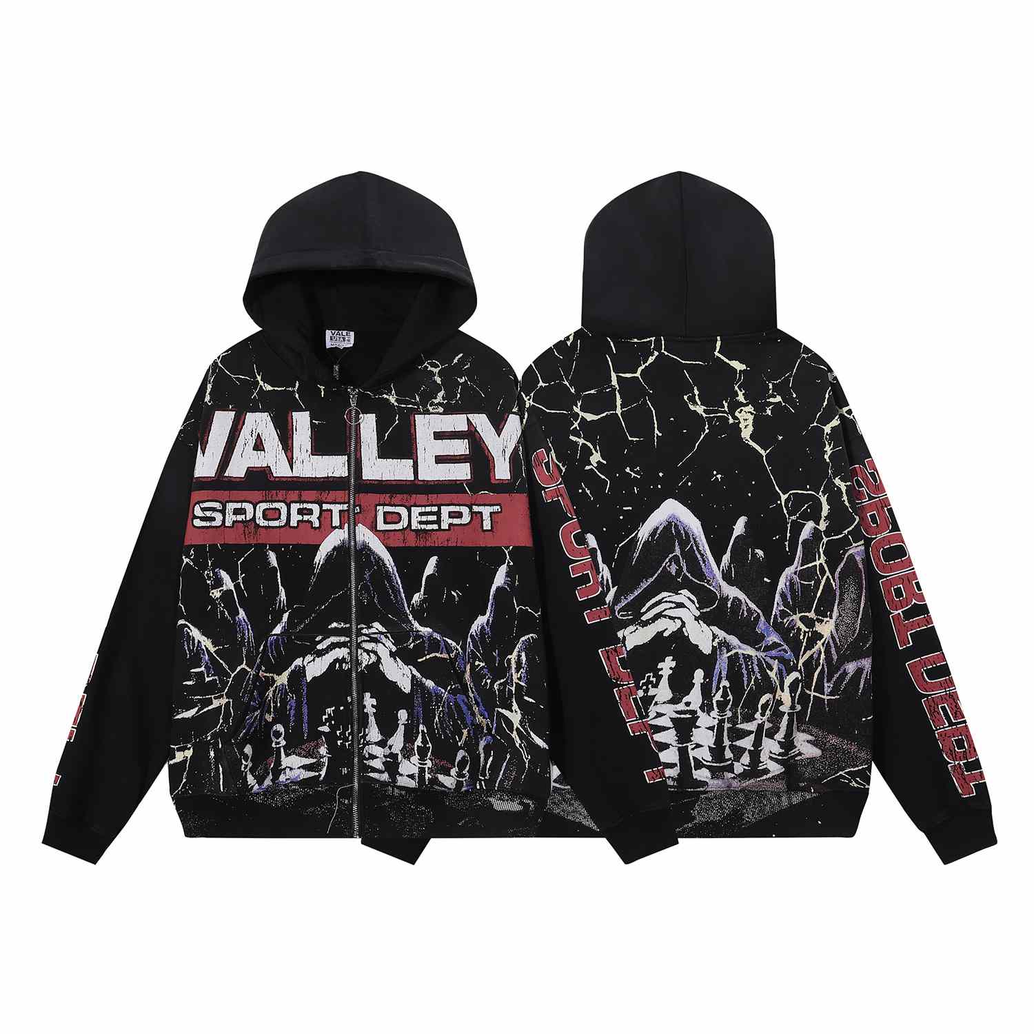 Vale Forever Mastermind Zip Hoodie 'Black' - DesignerGu