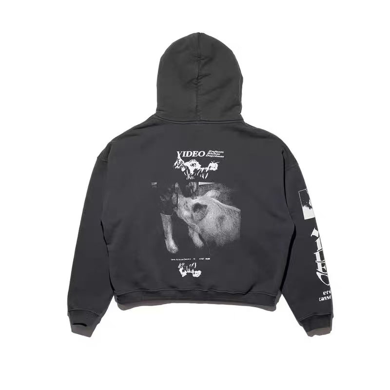 Enfants Riches Déprimés Benny's Video Printed Cotton-Jersey Hoodie - DesignerGu
