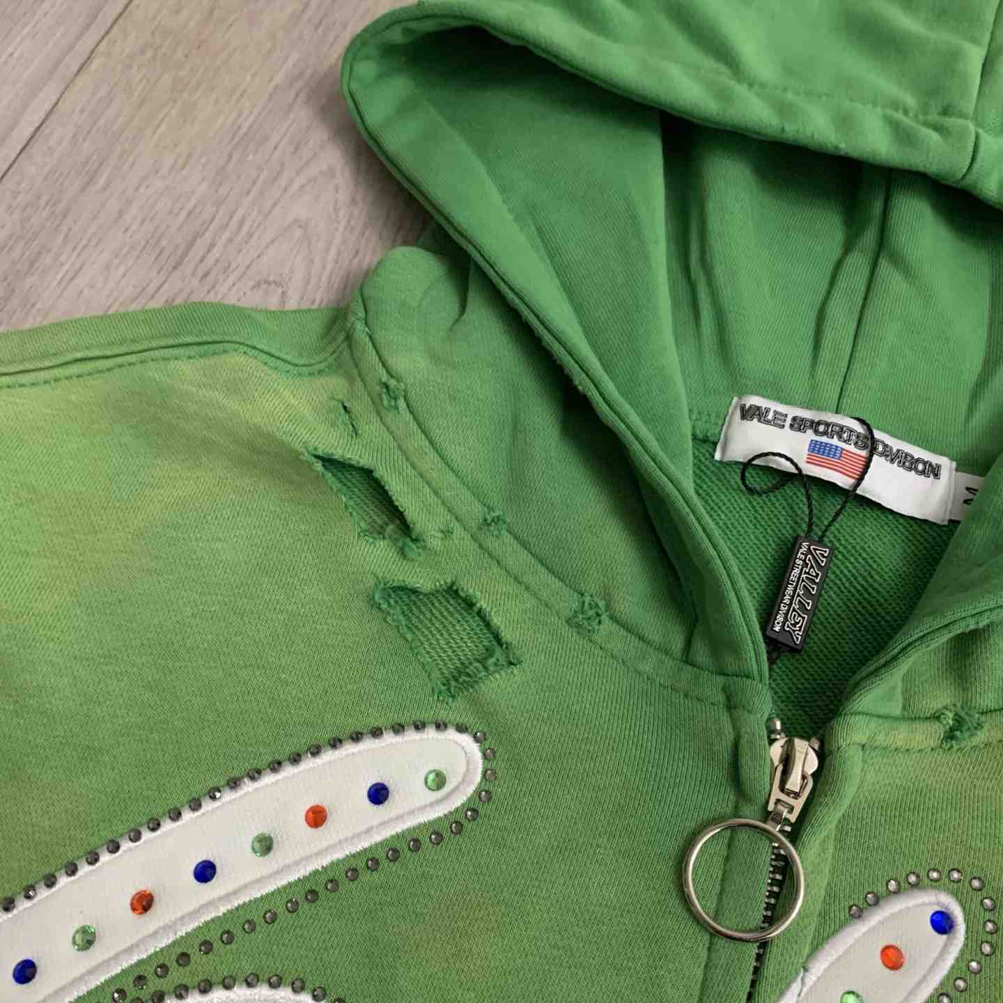 Vale Forever Inferno Zip Up 'Green' - DesignerGu
