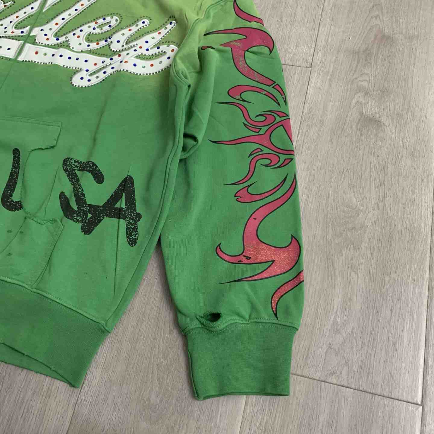 Vale Forever Inferno Zip Up 'Green' - DesignerGu