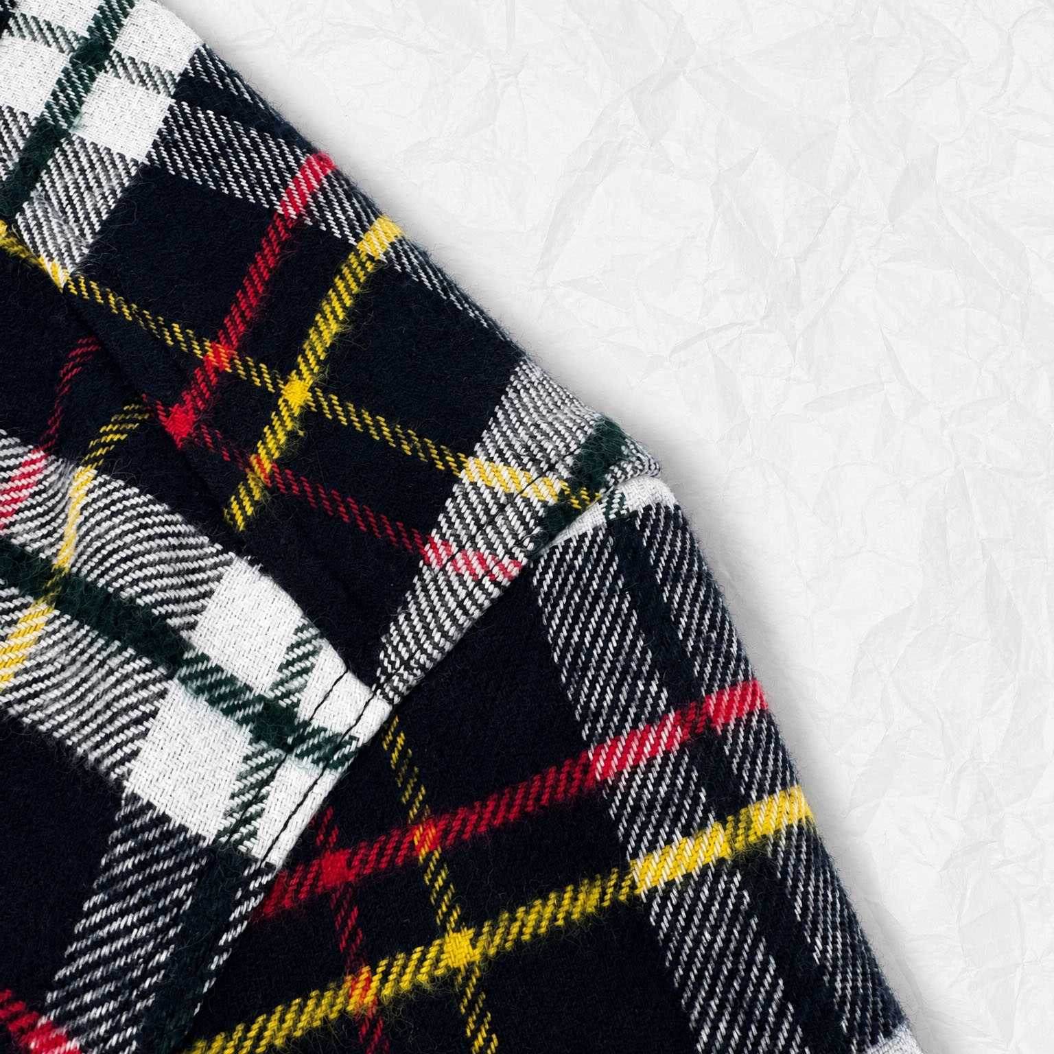 CELINE Relaxed Shirt In Brushed Checked Wool 'Bleu/Blanc/Rouge' - DesignerGu