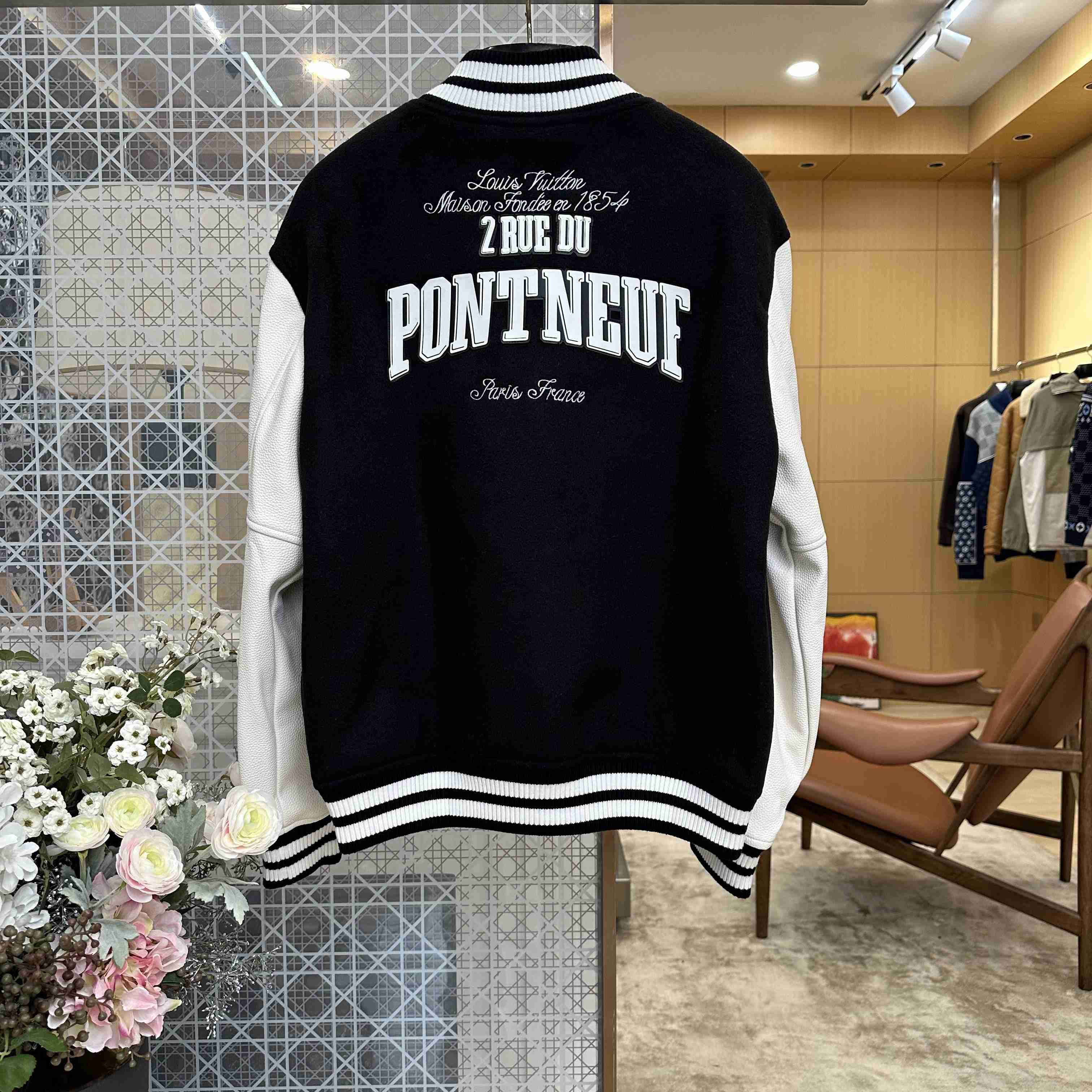 Louis Vuitton Leather Signature Varsity Jacket 1AIMWM - DesignerGu