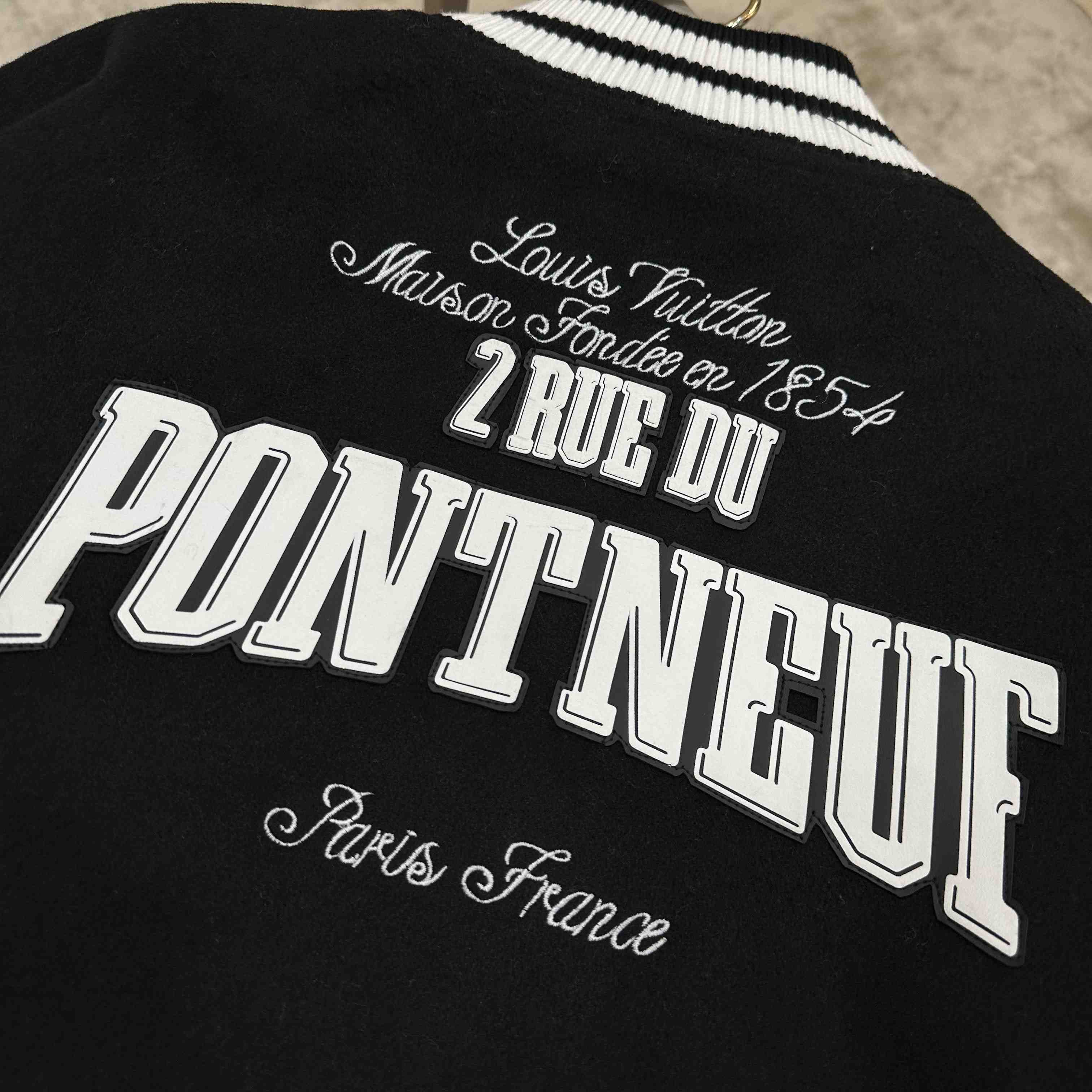 Louis Vuitton Leather Signature Varsity Jacket 1AIMWM - DesignerGu