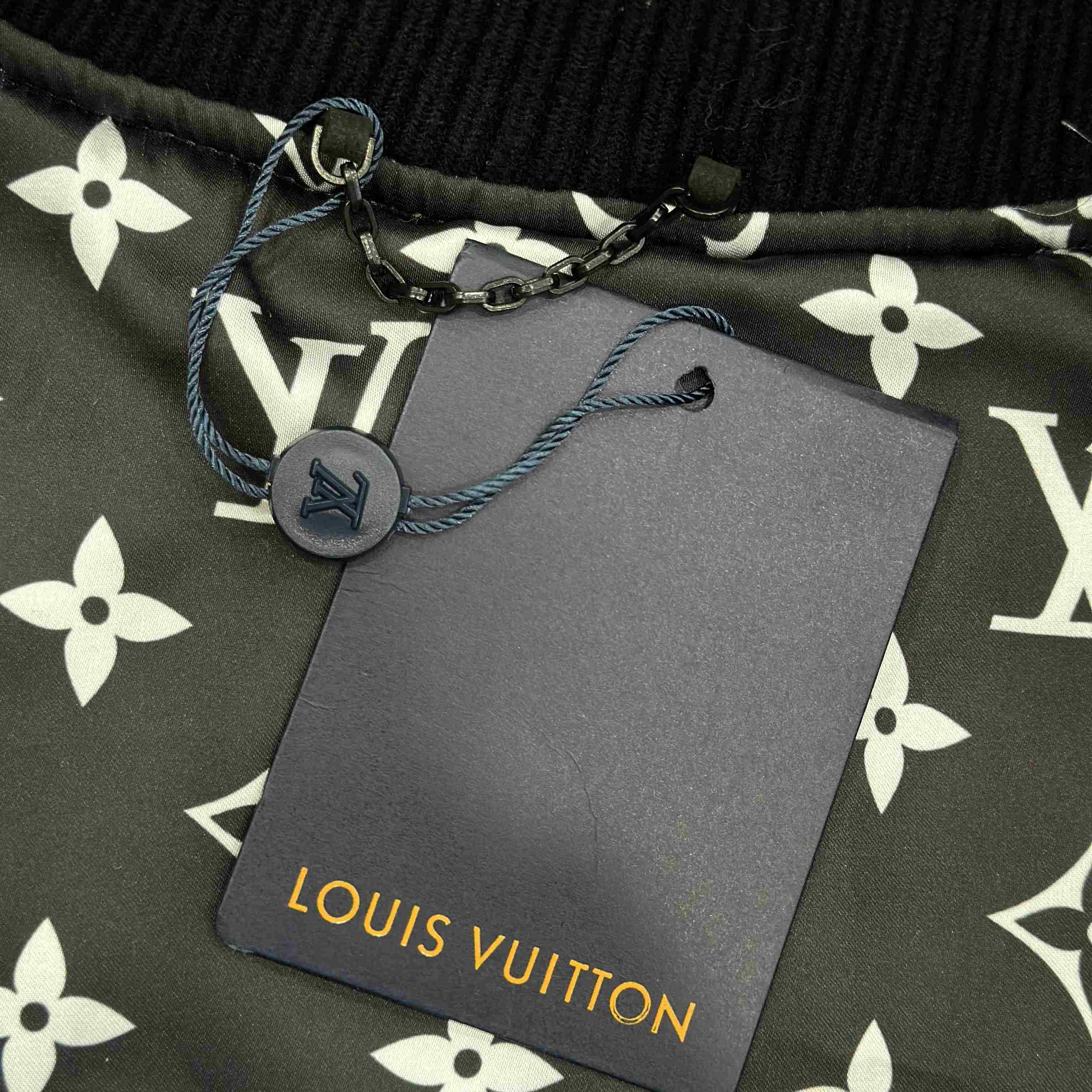 Louis Vuitton Leather Signature Varsity Jacket 1AIMWM - DesignerGu