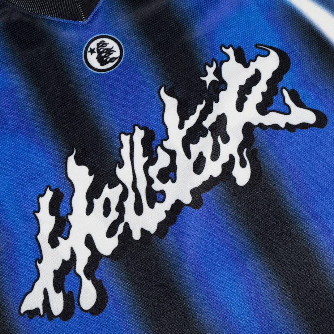 Hellstar 'Blue Stripes' Mesh Jersey - DesignerGu