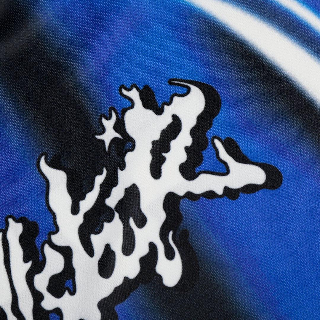 Hellstar 'Blue Stripes' Mesh Jersey - DesignerGu