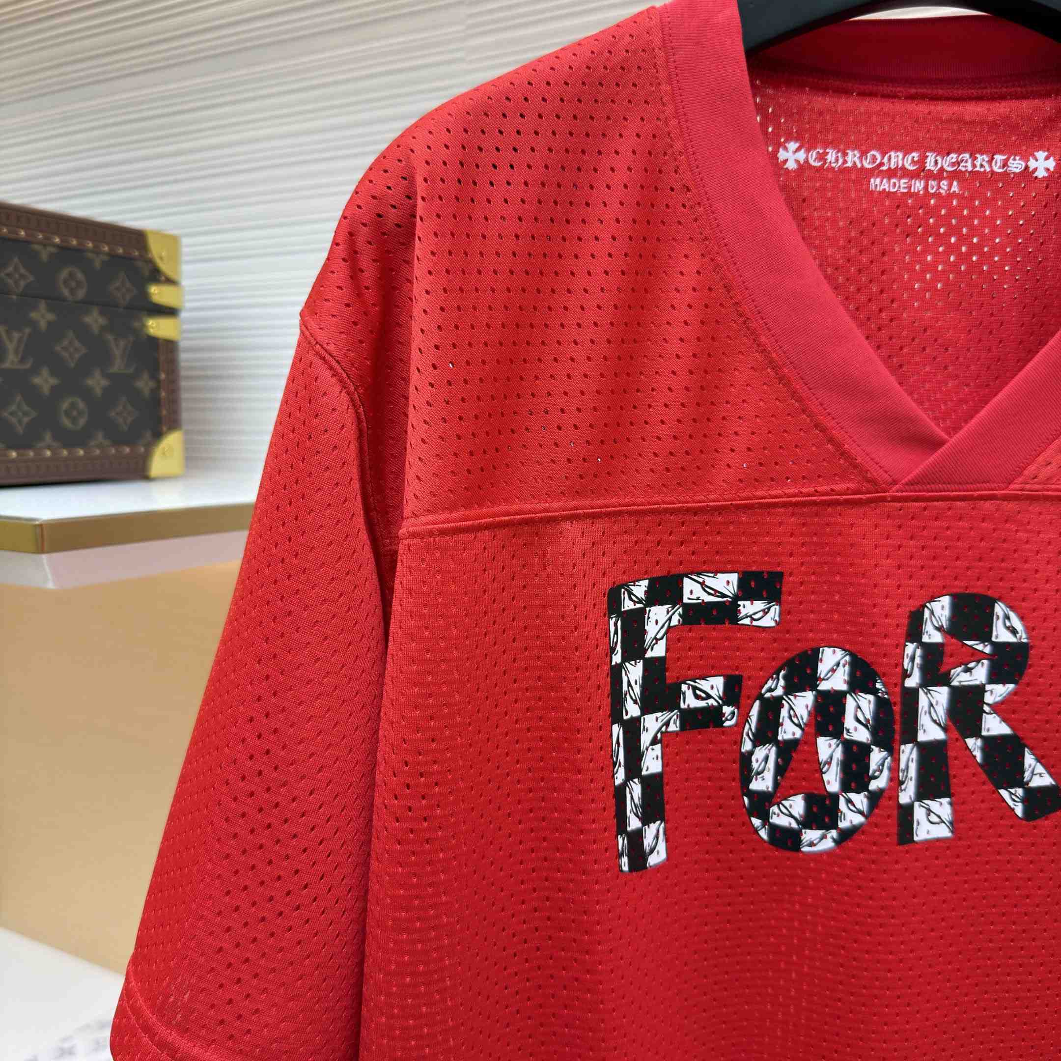 Chrome Hearts Mesh Stadium Football Jersey  - DesignerGu
